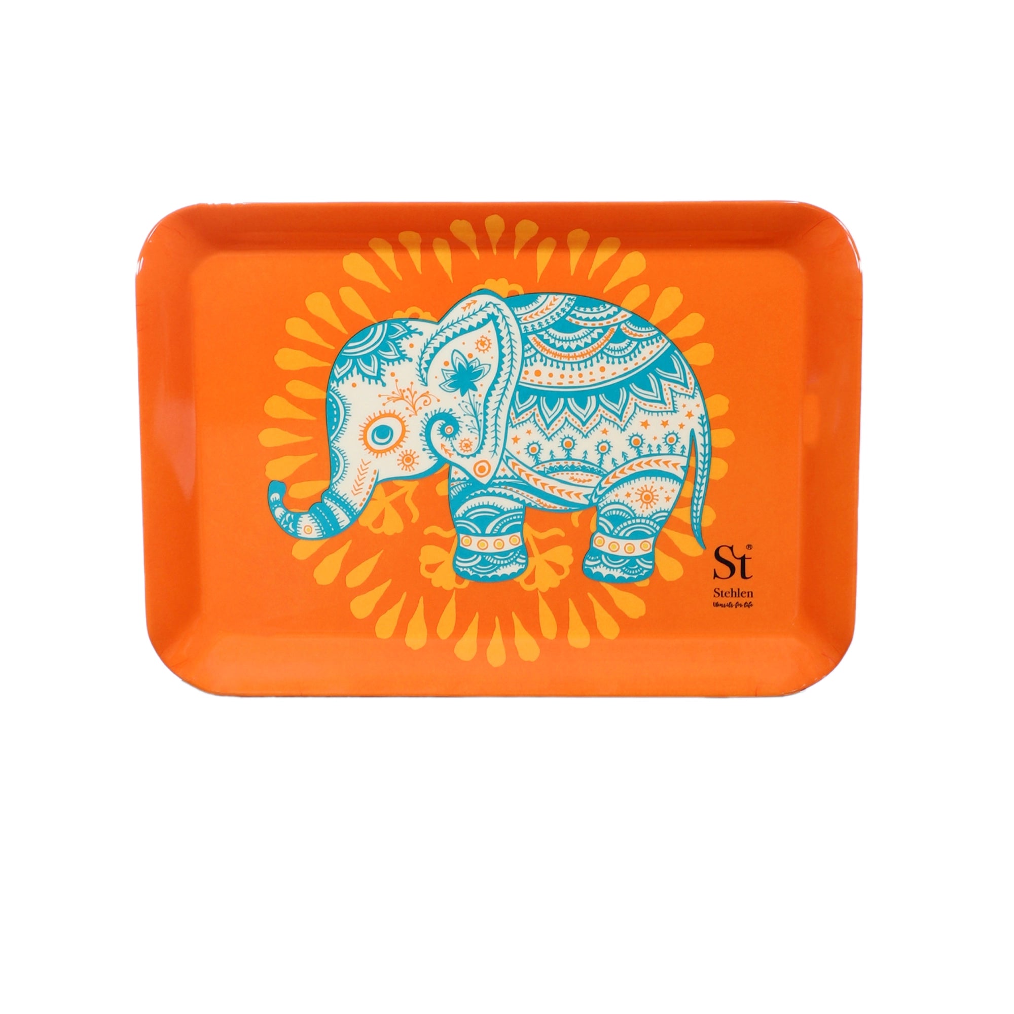 Stehlen Small Ombre Eco Tray, Pure melamine, SET OF 3, ELEPHANT