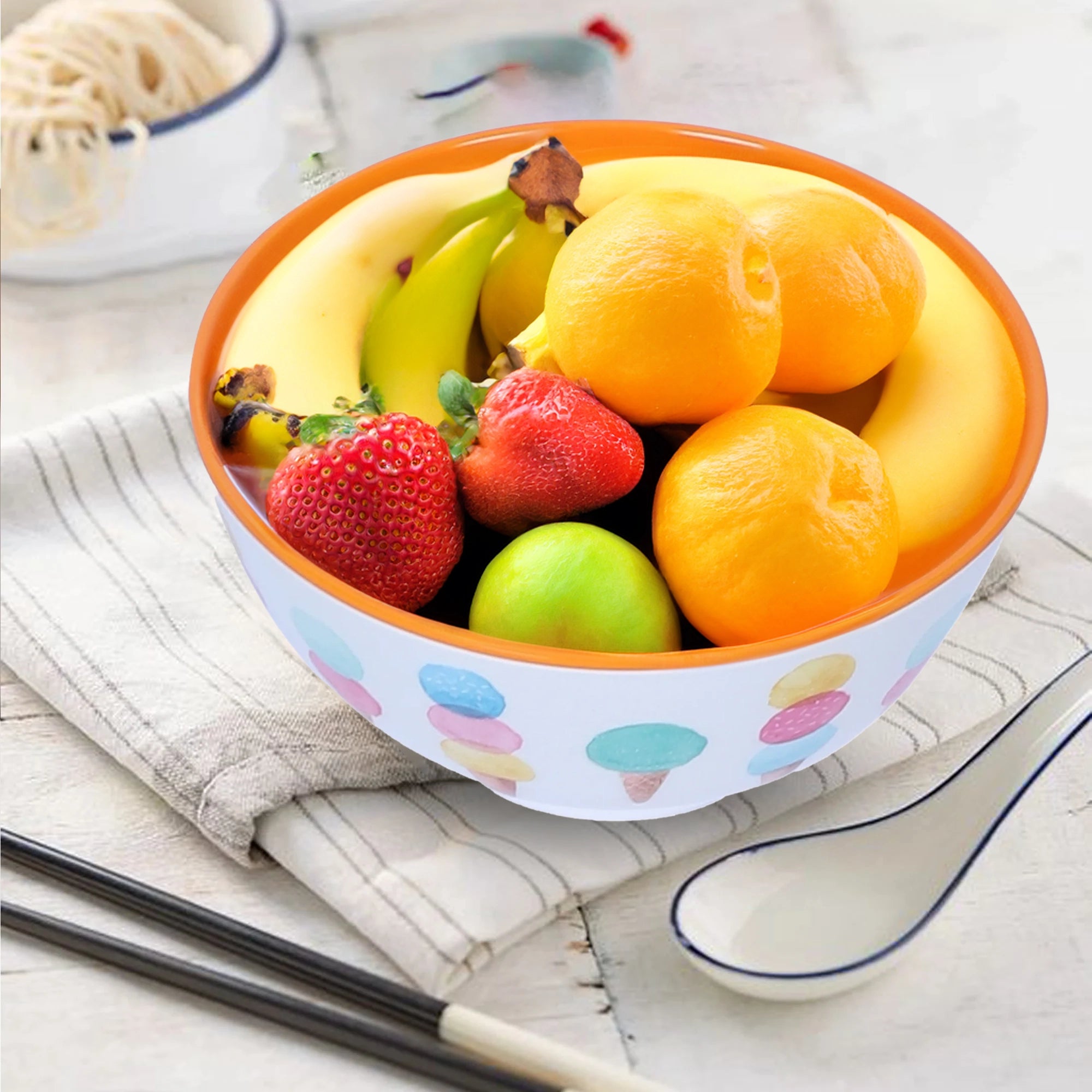 Stehlen Magic Bowl, Pure Melamine,800ml- ORANGE SOFTY
