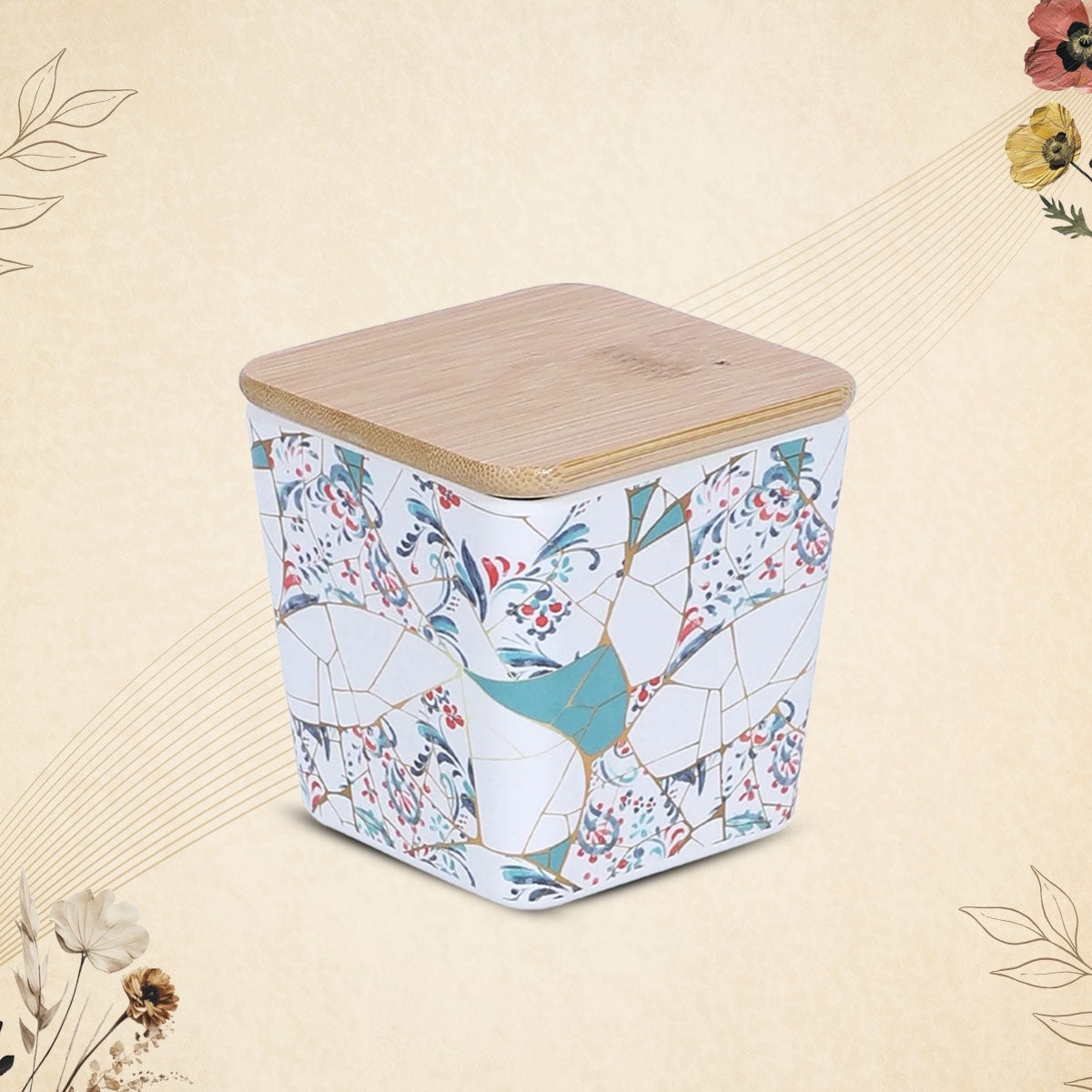 Stehlen 100% Pure melamine Wooden Jars- Zest