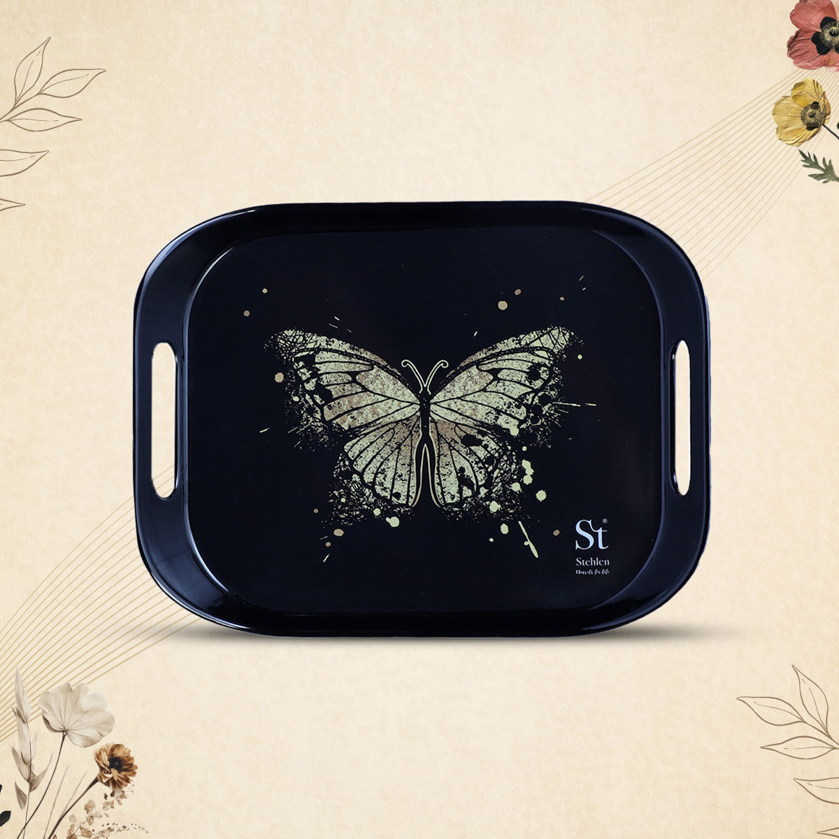 Stehlen Era tray, Pure melamine, GOLDEN WINGS