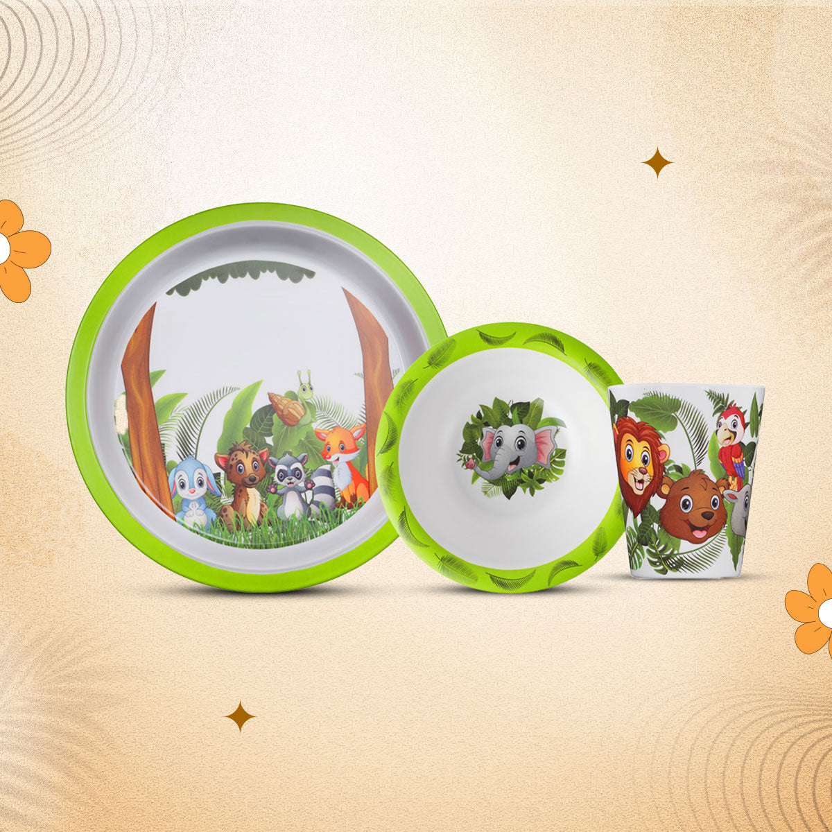 3-piece-kids-dinner-set - Jungle Book