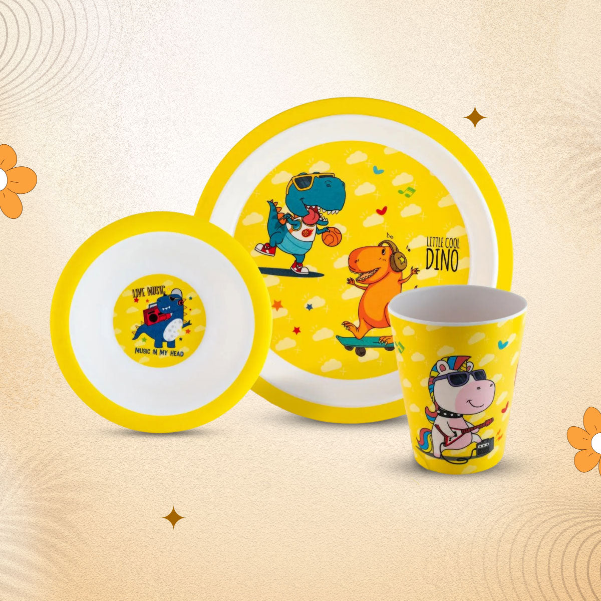 3-piece-kids-dinner-set- Maria Mermaid