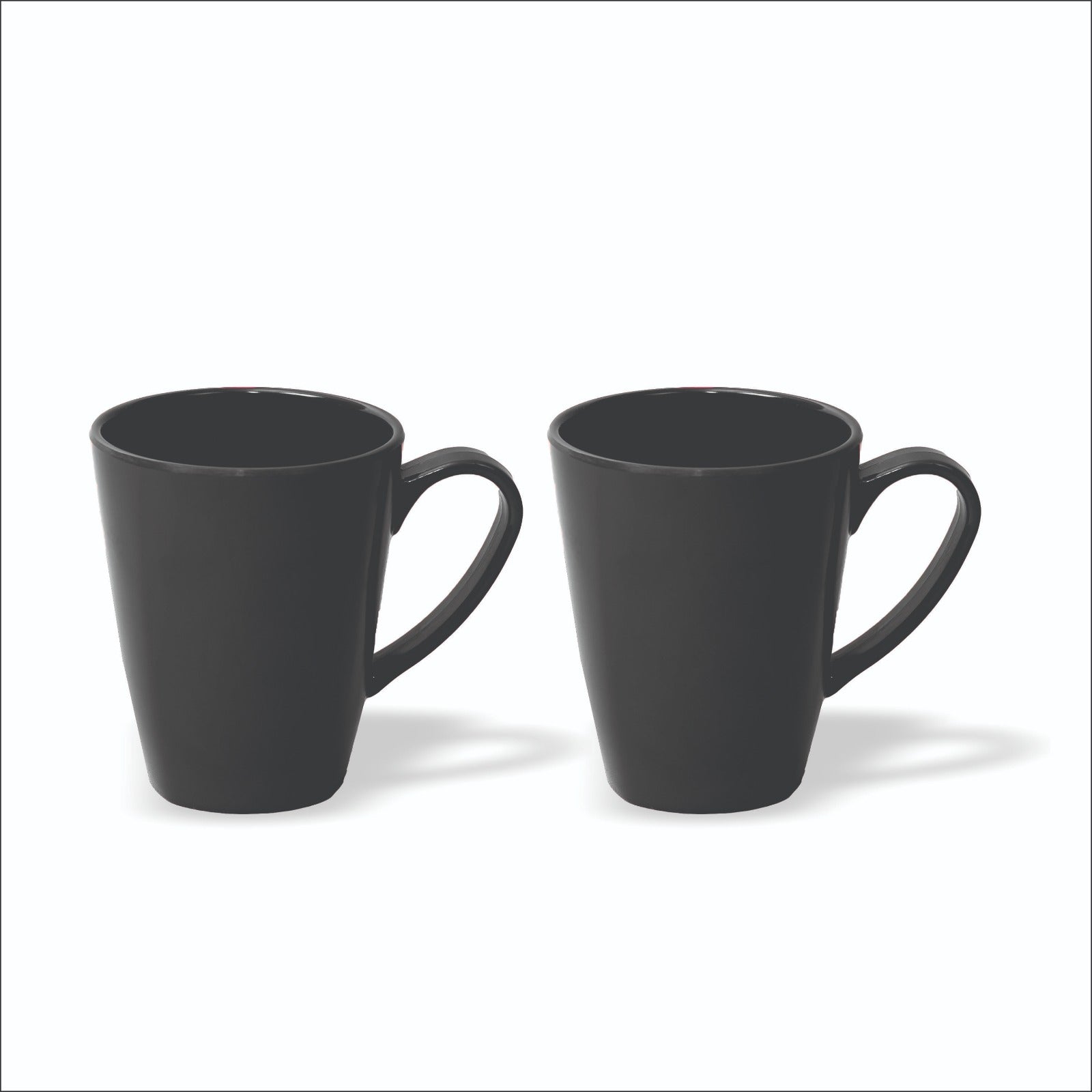Stehlen 100% Pure melamine Grande Coffee Mugs- Black