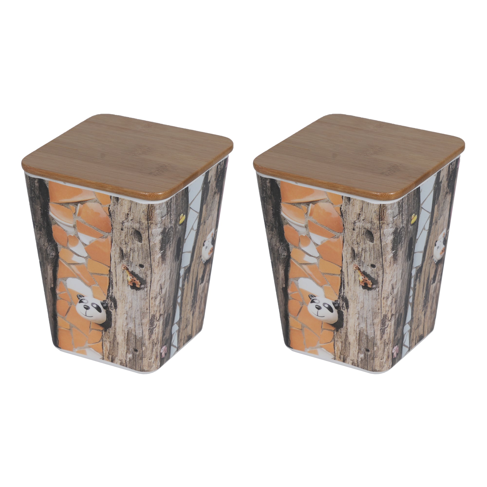 Stehlen 100% Pure melamine Wooden Jars- American Pine