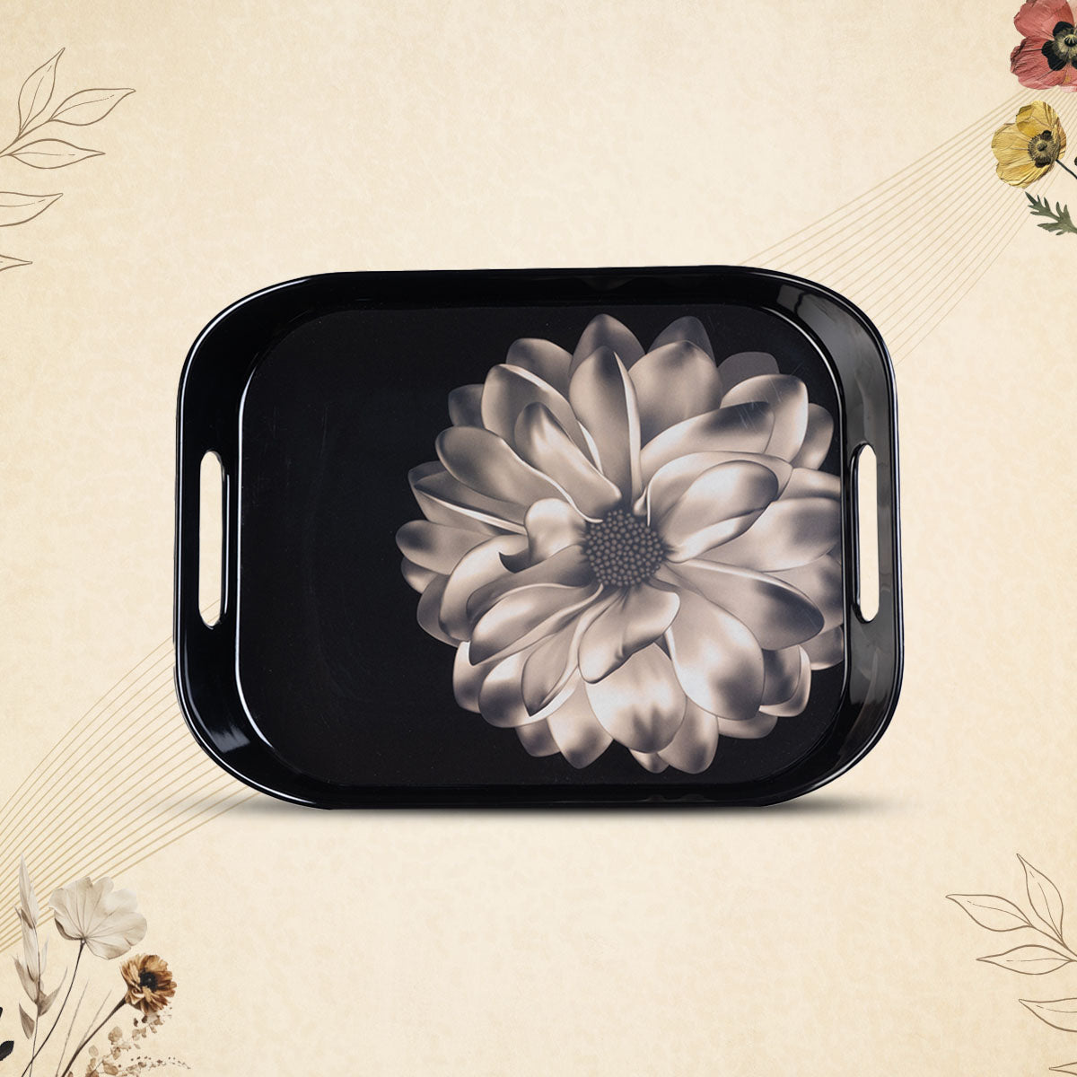 Stehlen 100% Pure melamine Era Tray - Set of 3  BLOSSOM