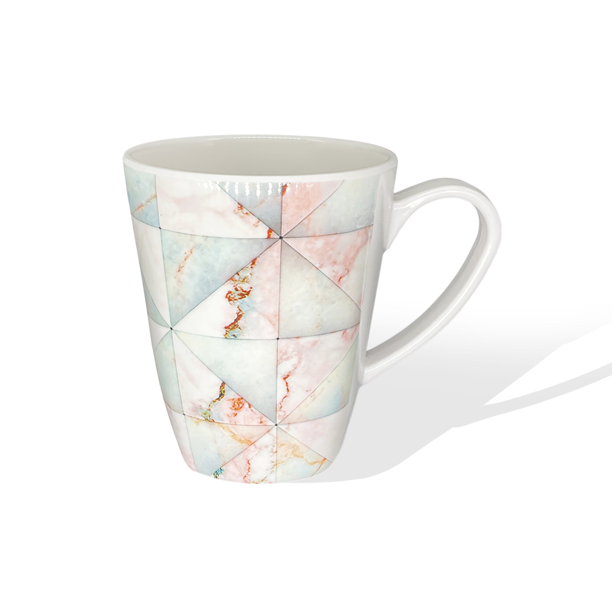 Stehlen 100% Pure melamine Grande Coffee Mugs- Pink Marble