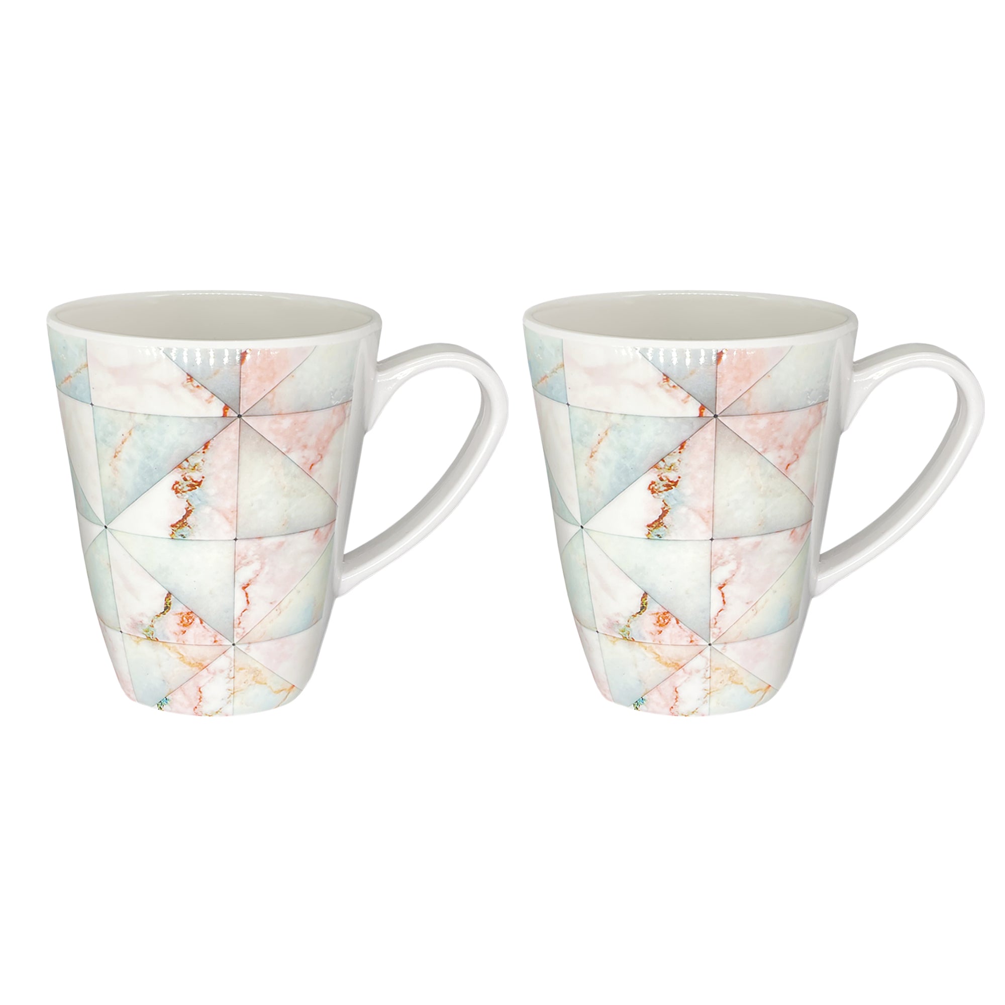 Stehlen 100% Pure melamine Grande Coffee Mugs- Pink Marble