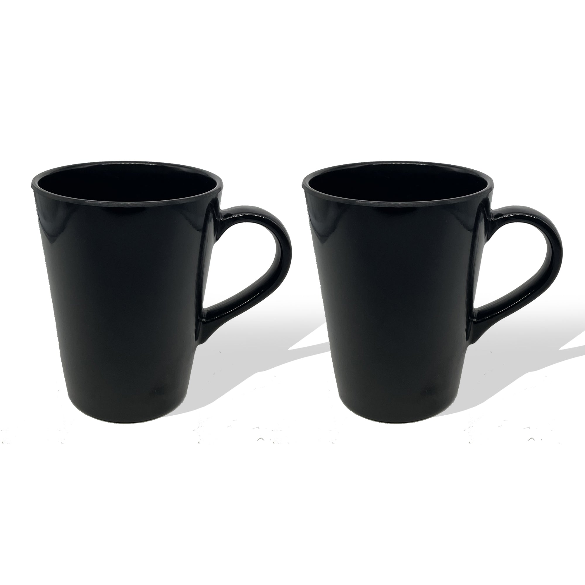 Stehlen 100% Pure melamine Tall Coffee Mugs- Black