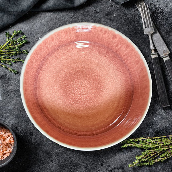 Stehlen 100% Pure melamine Ombre Multipurpose Bowl, dishwasher safe, fda approved, Heat resistant upto 140 degrees, Elegant, Durable, and Versatile for Every Occasion - Pink