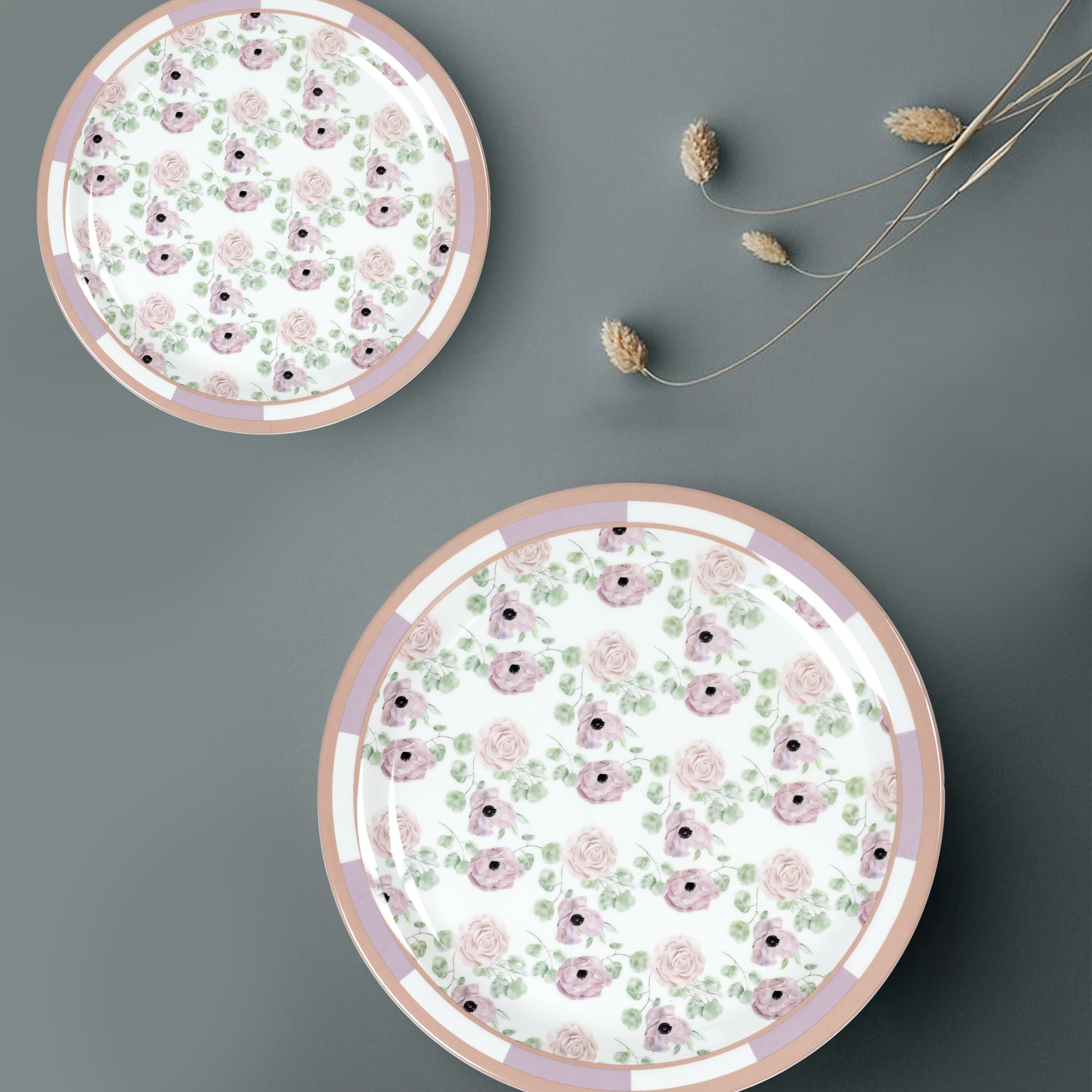 Stehlen Indian Round Dinnerware, Pure melamine, 24 PC Kitchen Set for home- GREEN SAPPHIRE