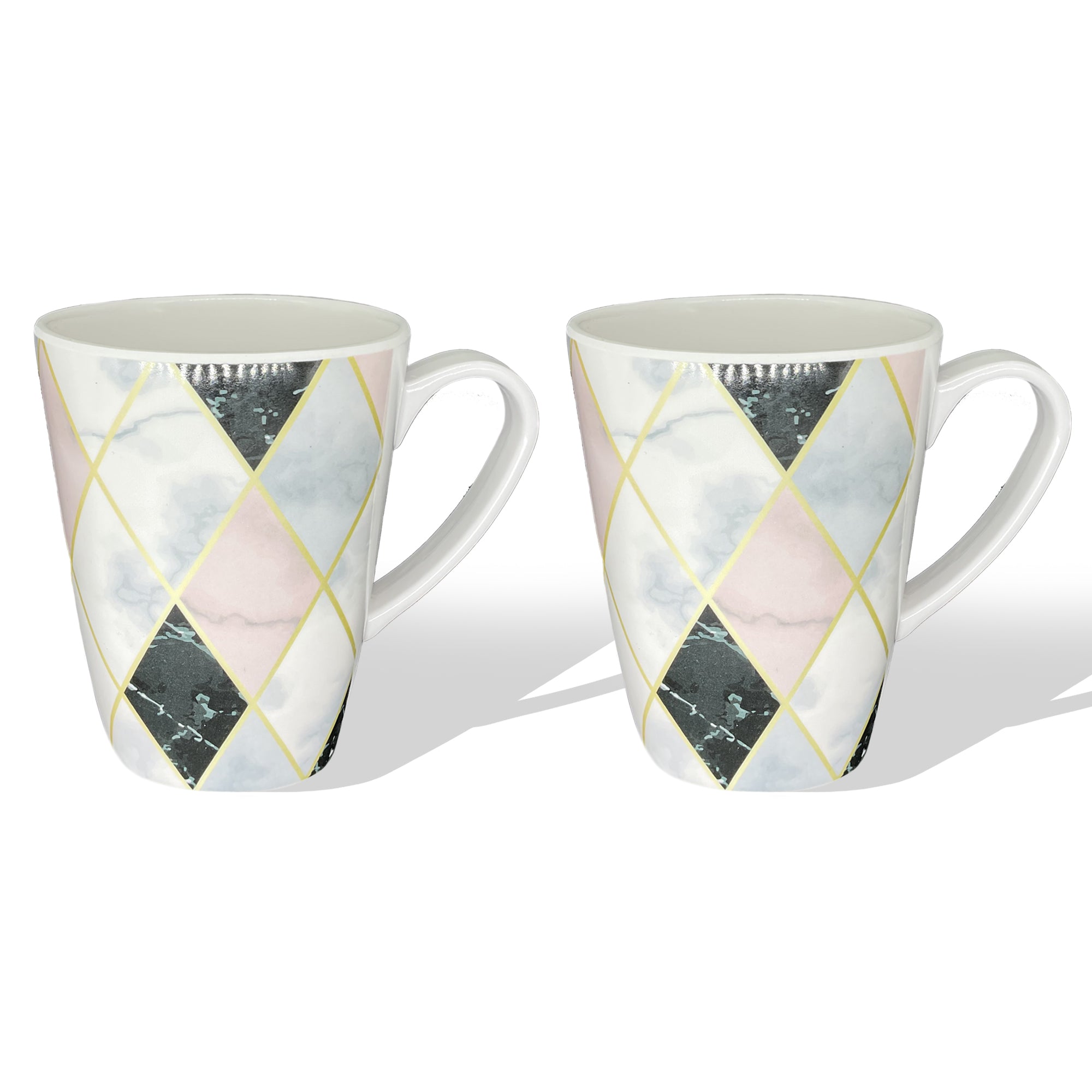 Stehlen 100% Pure melamine Grande Coffee Mugs- Checkerboard