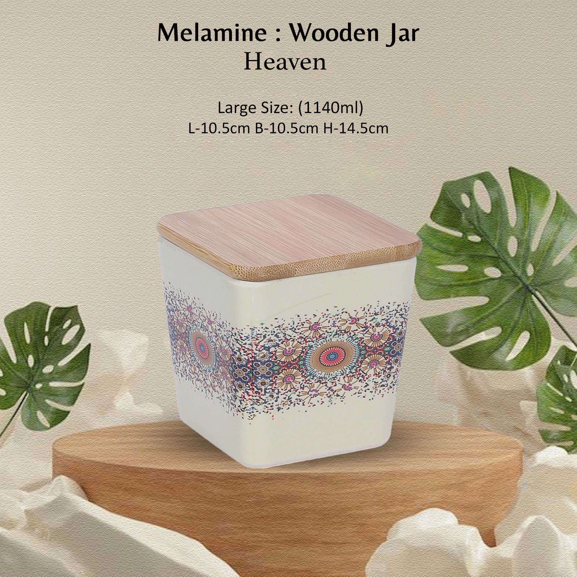 Stehlen 100% Pure melamine Wooden Jars- HEAVEN