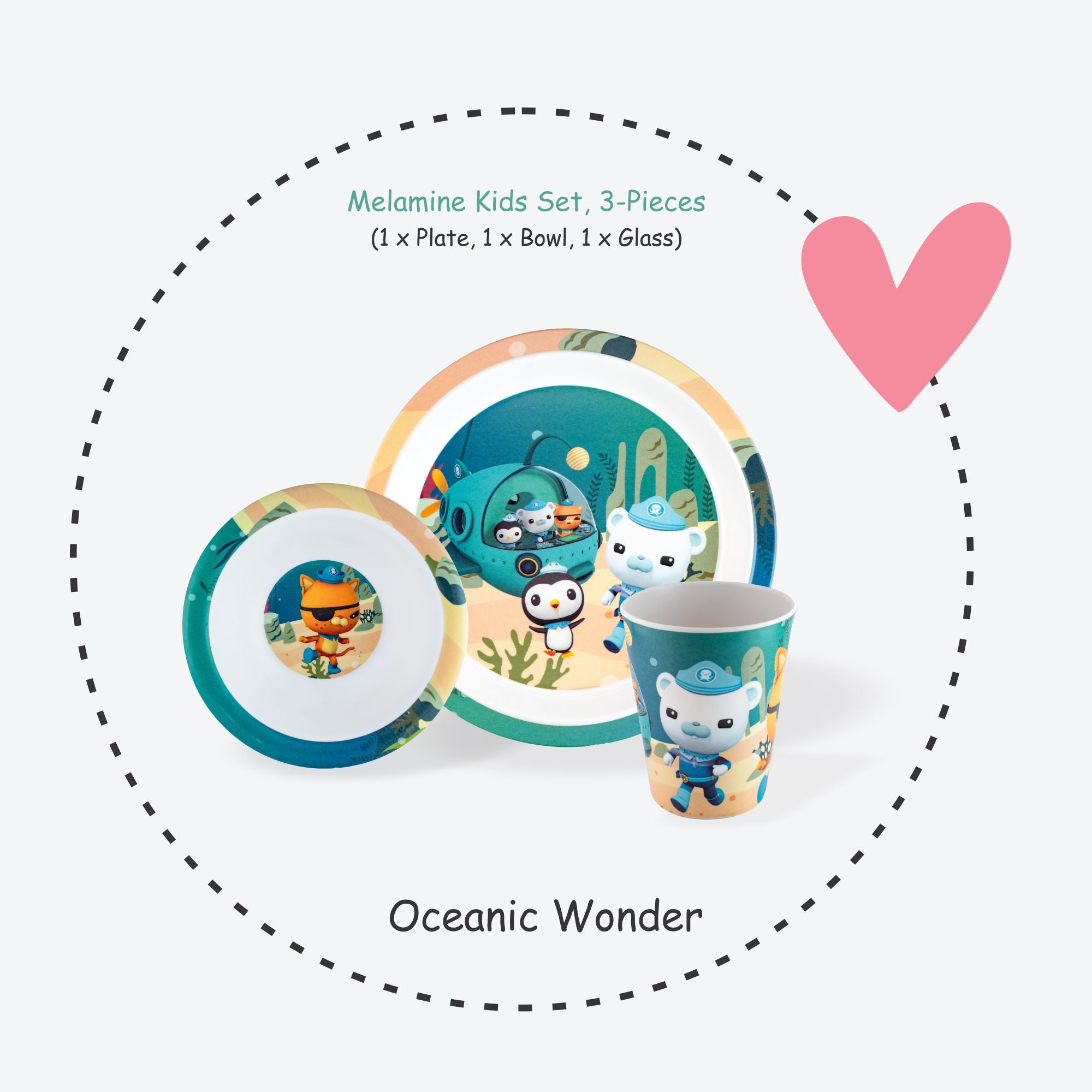 3-piece-kids-dinner-set - Oceanic Wonder