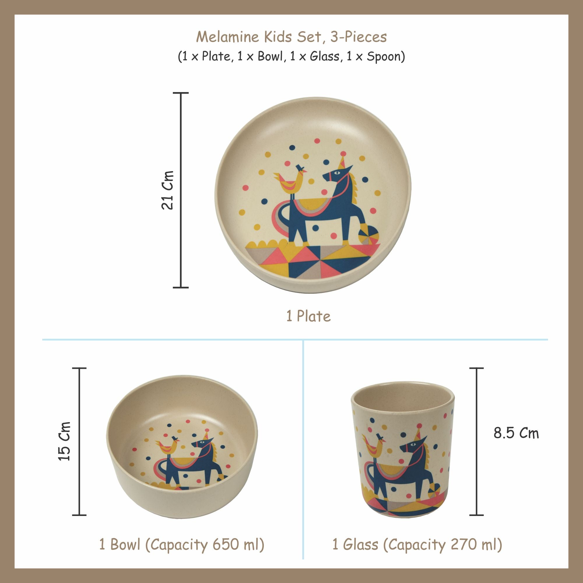 3-piece-kids-dinner-set- Kukoo The Horseman