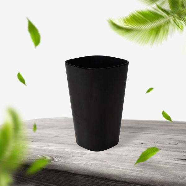 Stehlen 100% Pure melamine Square Tumbler Dishwasher safe, FDA Approved, Heat resistant upto 140 degrees, Elegant, Durable, and Versatile for Every Occasion -Black