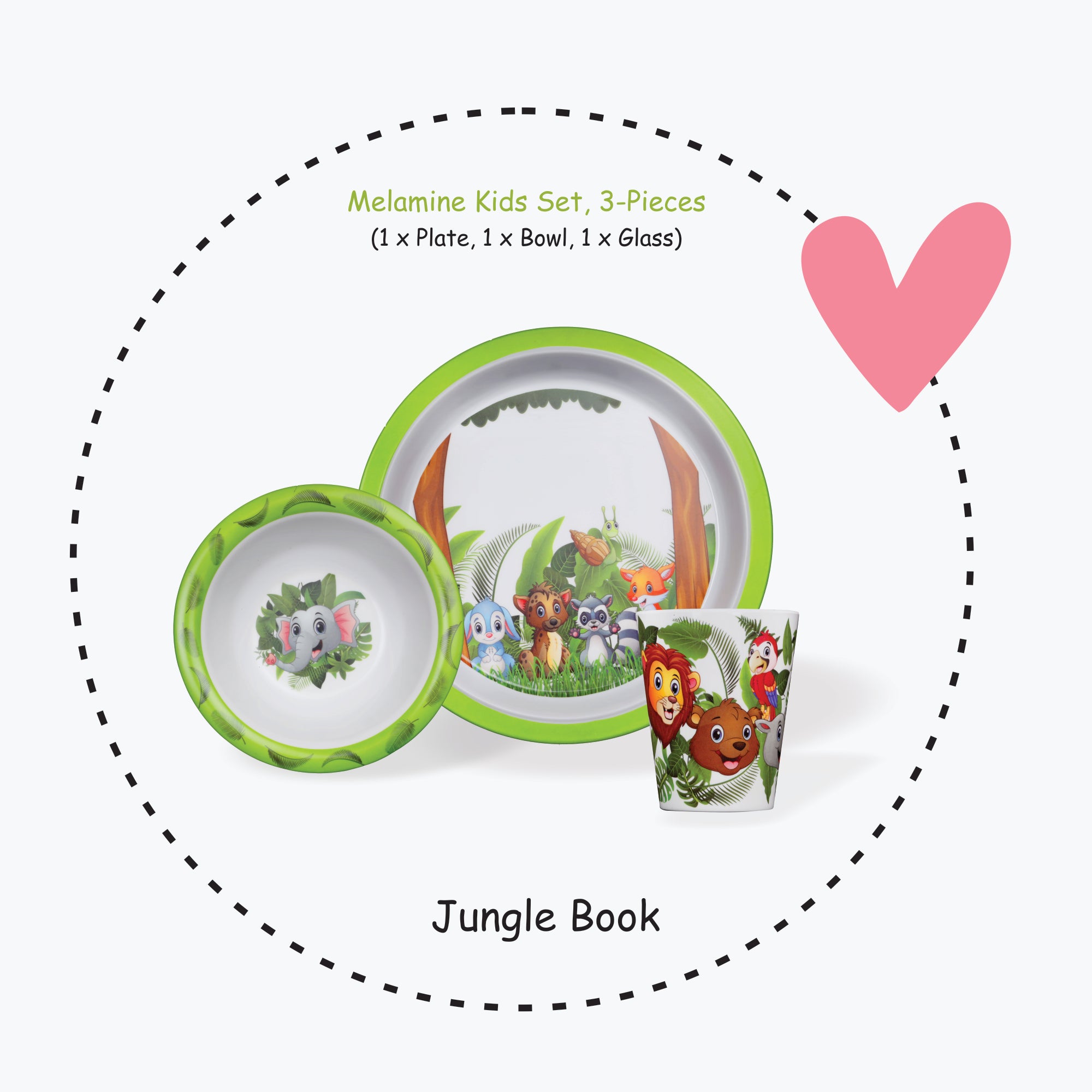 3-piece-kids-dinner-set - Jungle Book