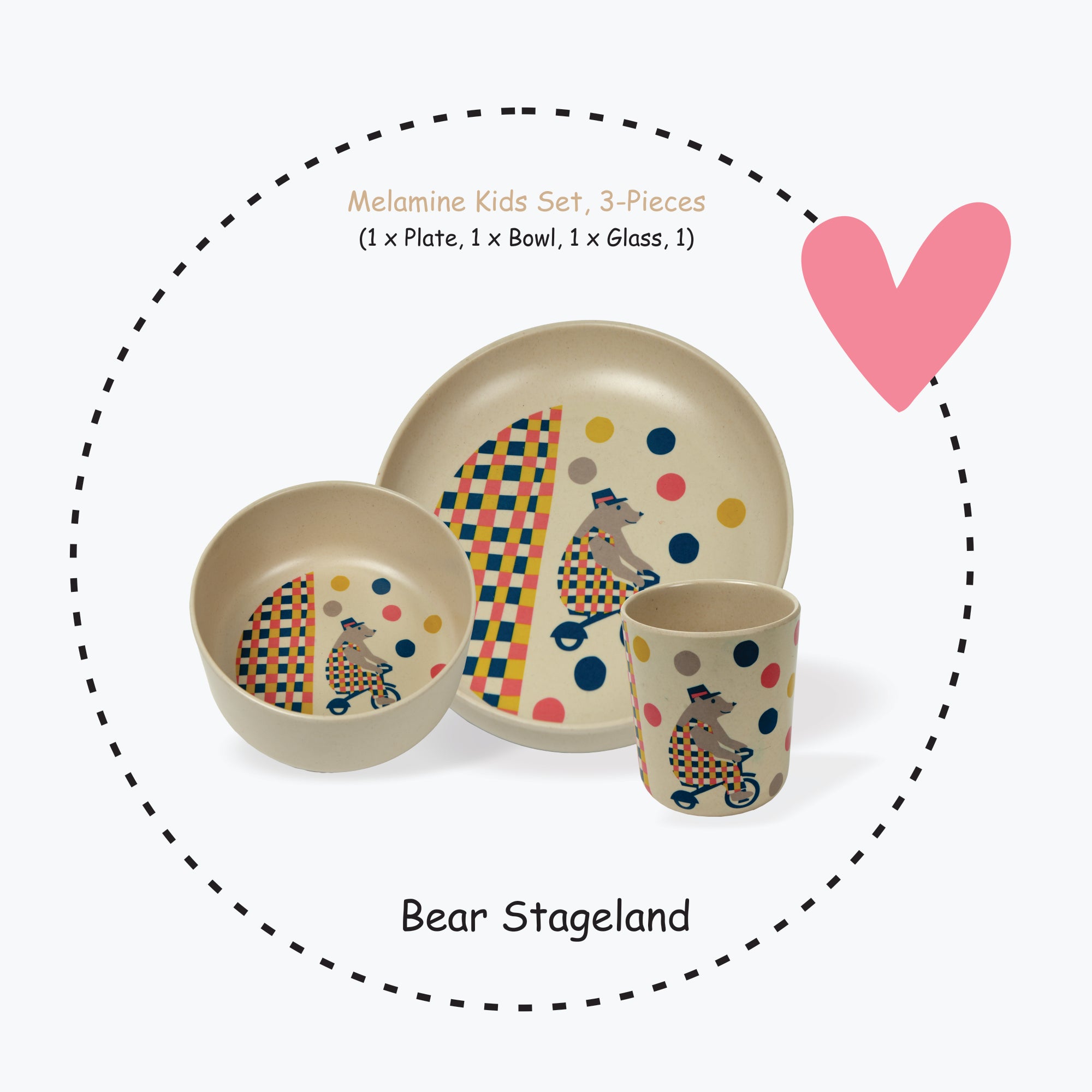 3-piece-kids-dinner-set- Bear Stageland