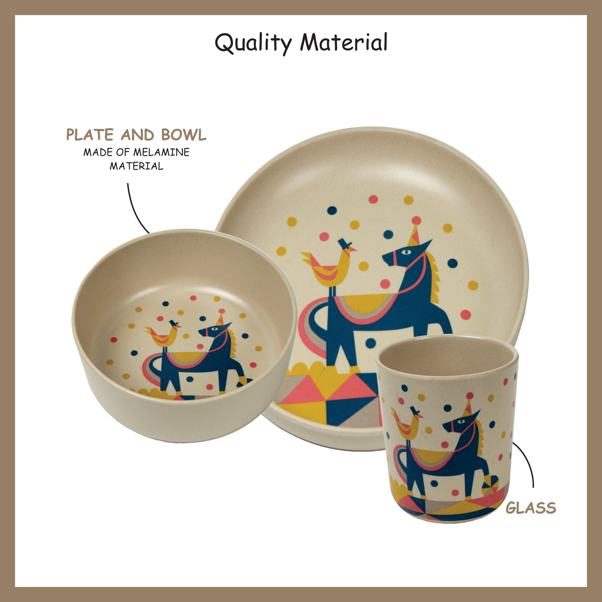 3-piece-kids-dinner-set- Kukoo The Horseman