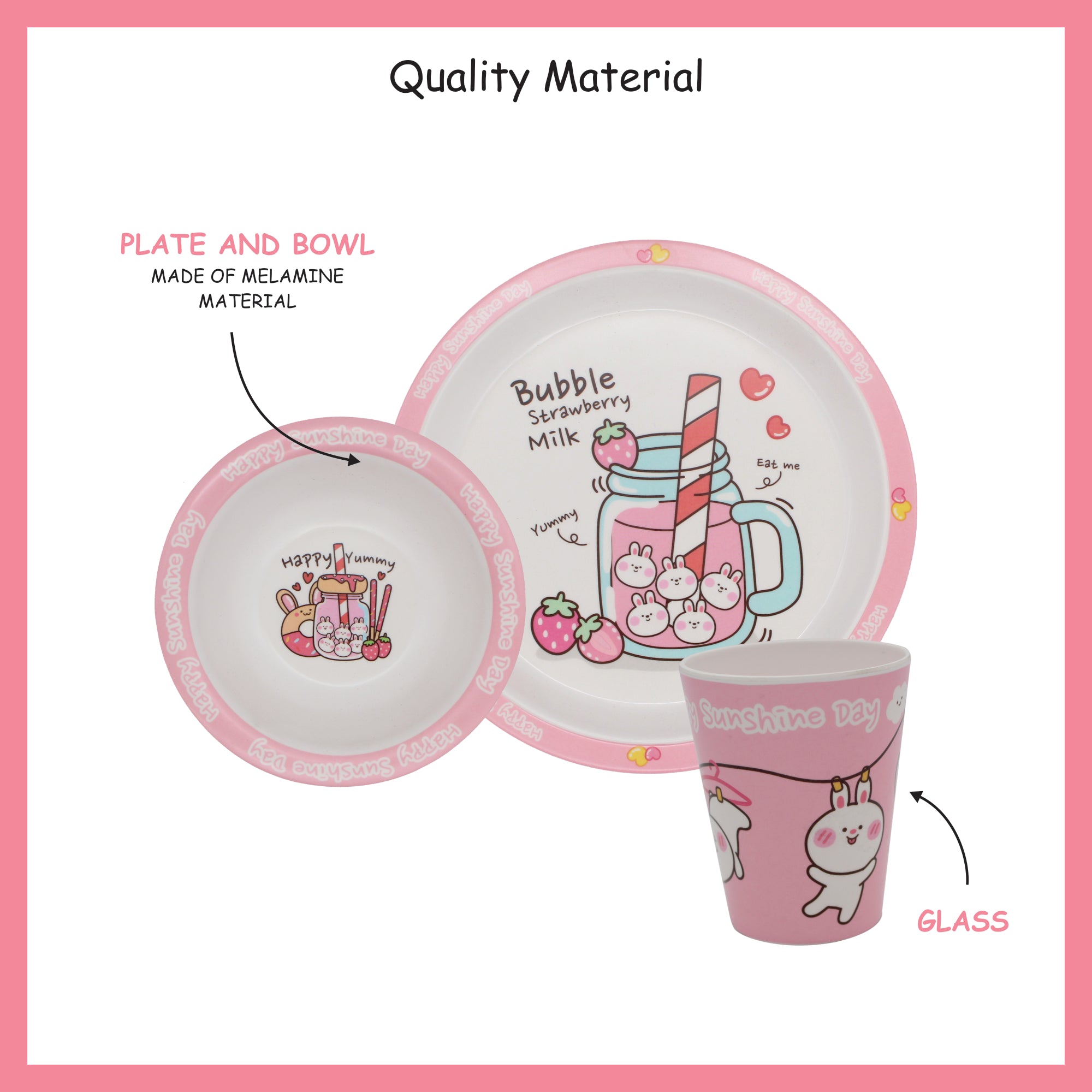3-piece-kids-dinner-set - Bugs Bunny