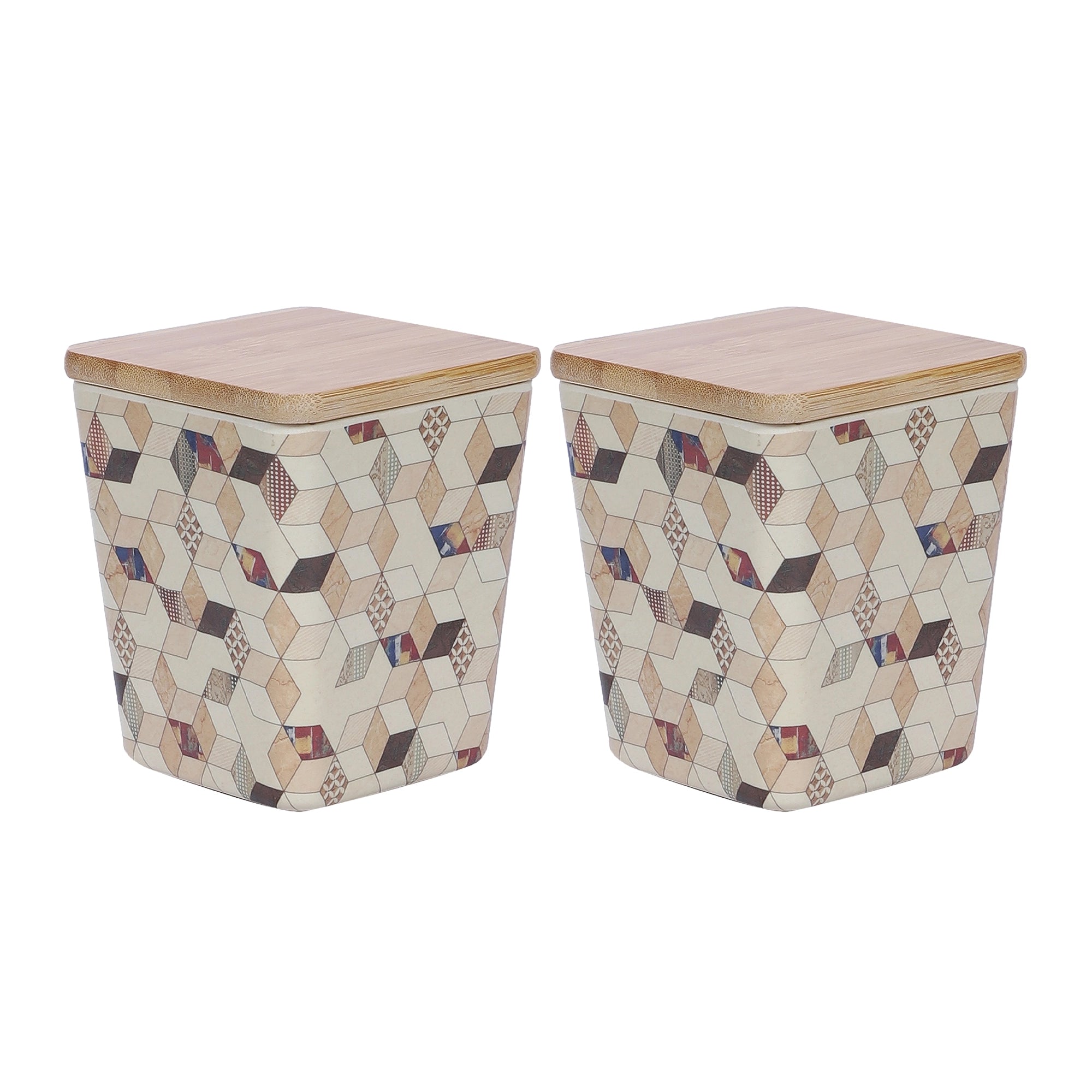Stehlen 100% Pure melamine Wooden Jars- WOODEN DIAMOND