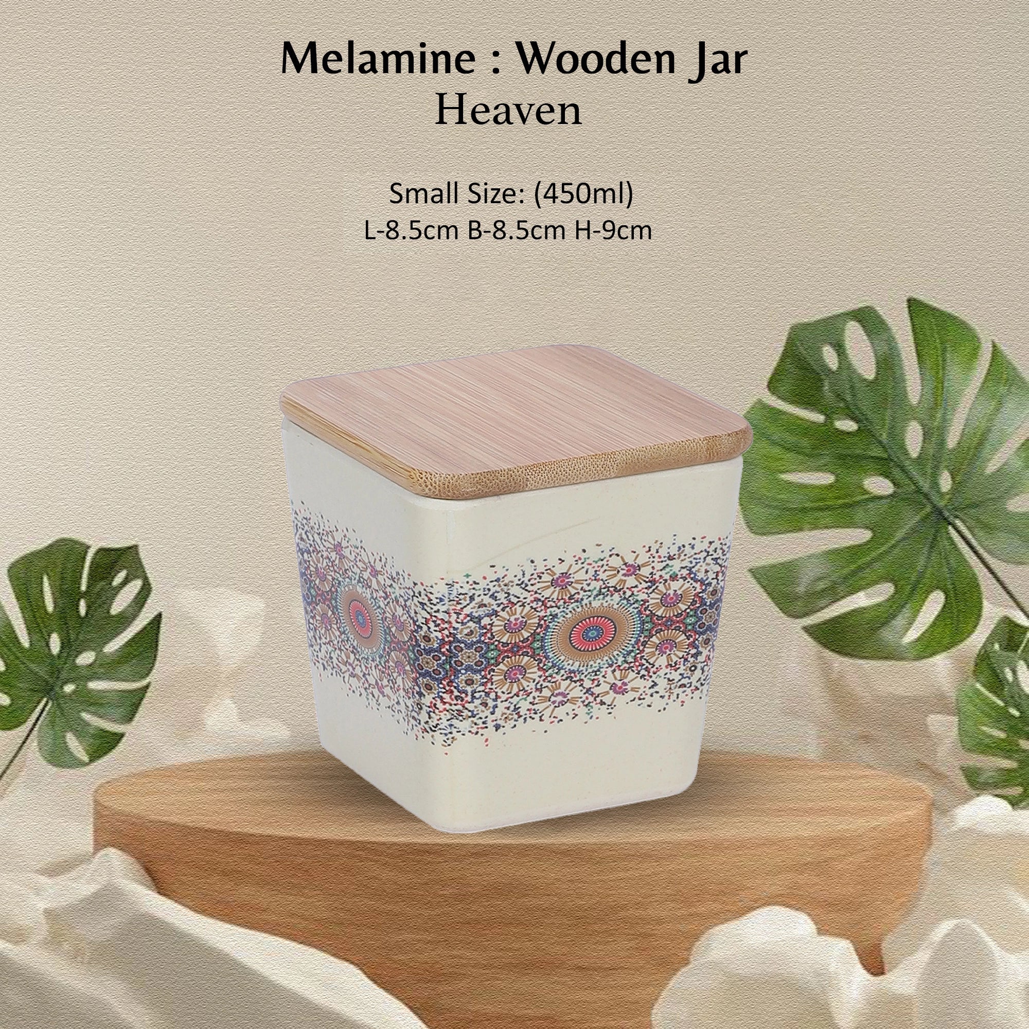 Stehlen 100% Pure melamine Wooden Jars- HEAVEN