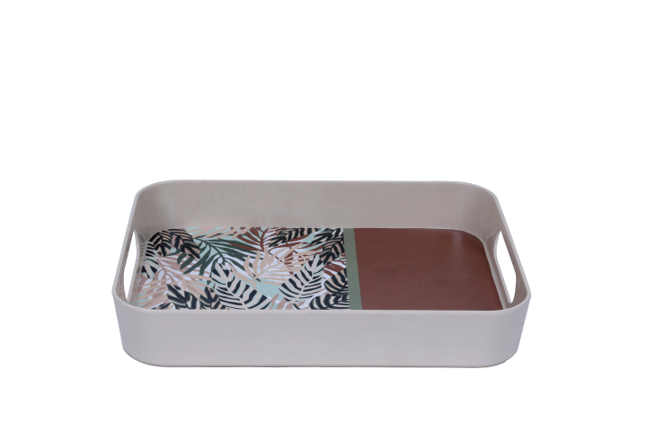 Stehlen 100% Pure melamine Block Tray - Bamboo Beat