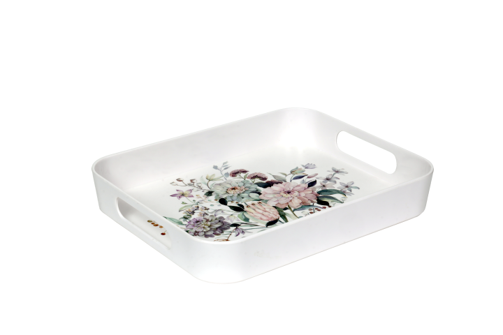Stehlen 100% Pure melamine Block Tray - Royal Bud