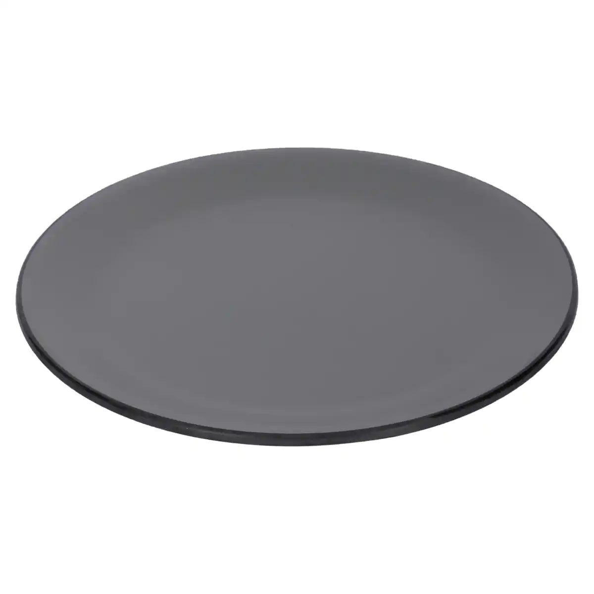 Dual Gray Melamine Dinner Plate Set of 6 | 7.5