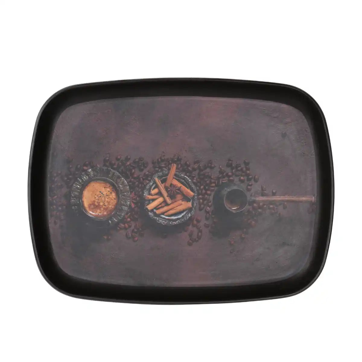 Rectangular Melamine Mocha Muse Tray | Mugs & Tumblers Series – 100% Food Safe