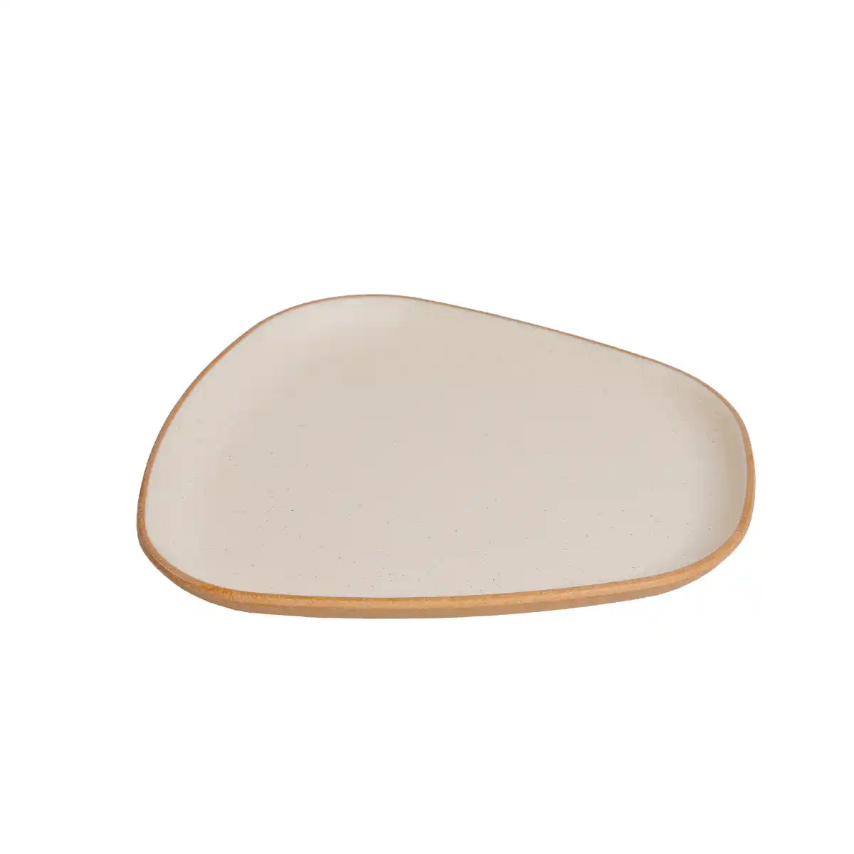 Dual Cream Melamine Trinity Platter | 8.5