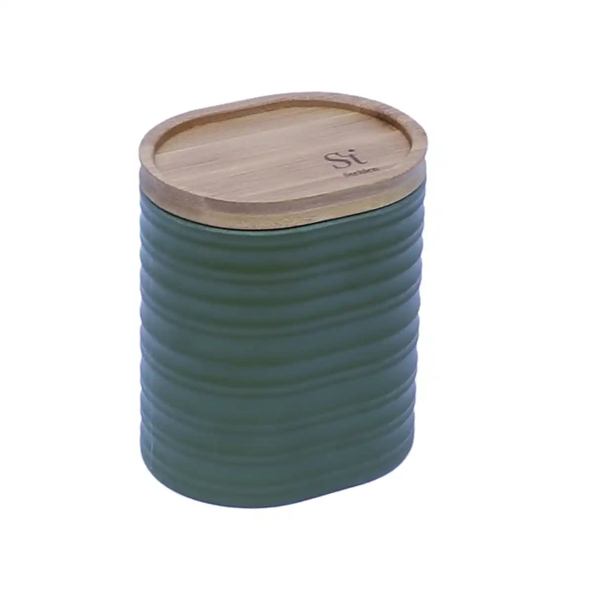 Wooden Lid Canister Set with Swirl Series | Medium Size Airtight Storage Gift Set - 100% Food Safe