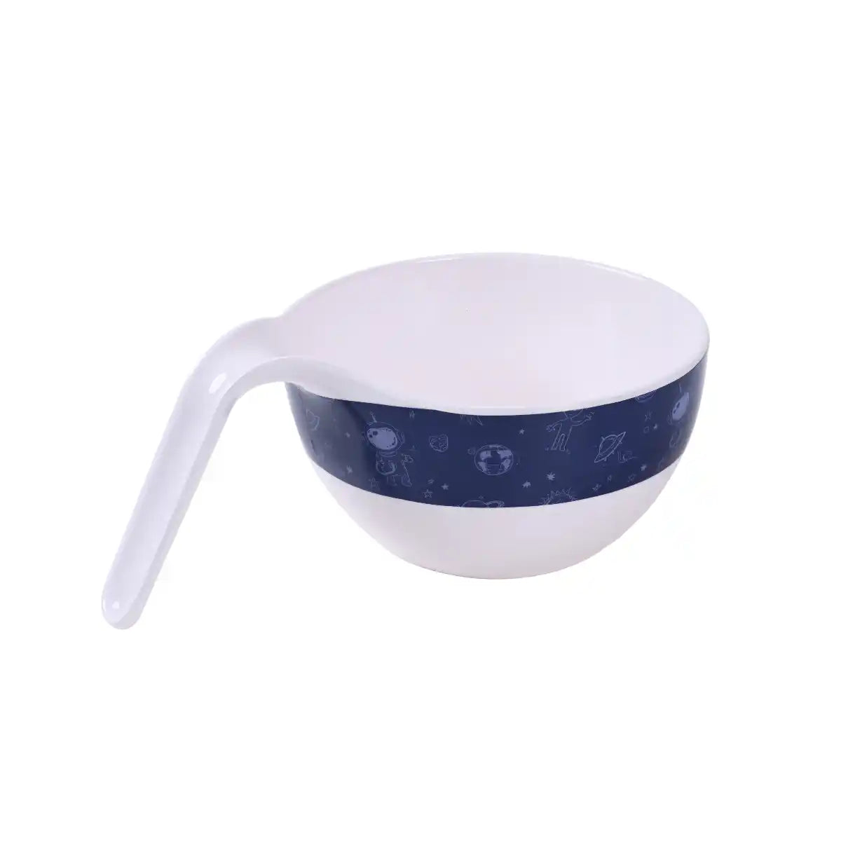 Round Melamine Astronaut Kids Handle Bowl | Kidsware Series – 100% Food Safe