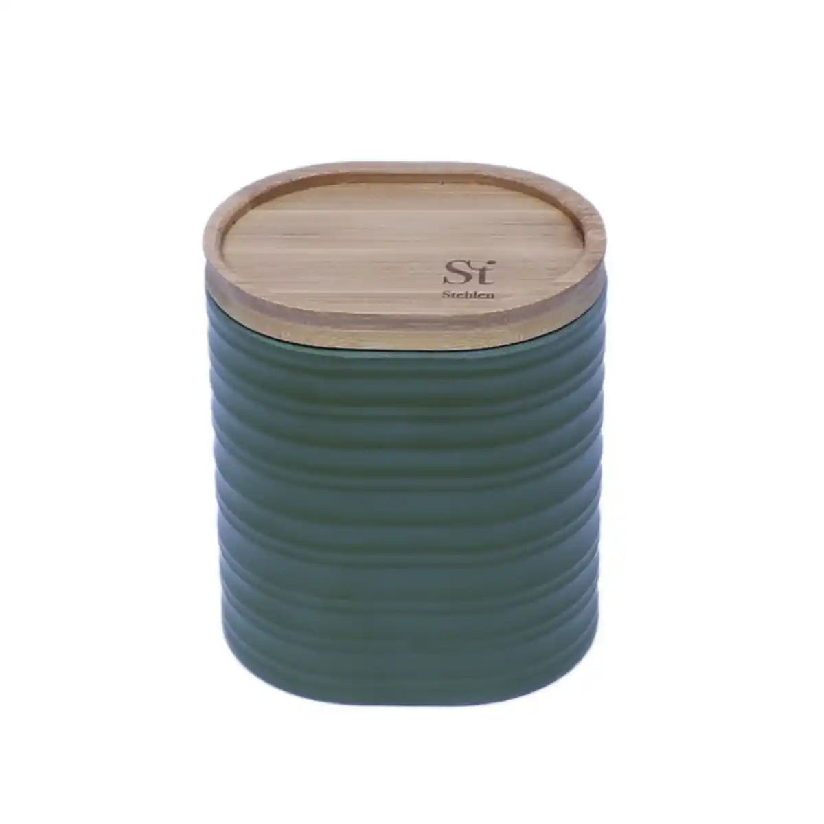 Wooden Lid Canister Set with Swirl Series | Medium Size Airtight Storage Gift Set - 100% Food Safe