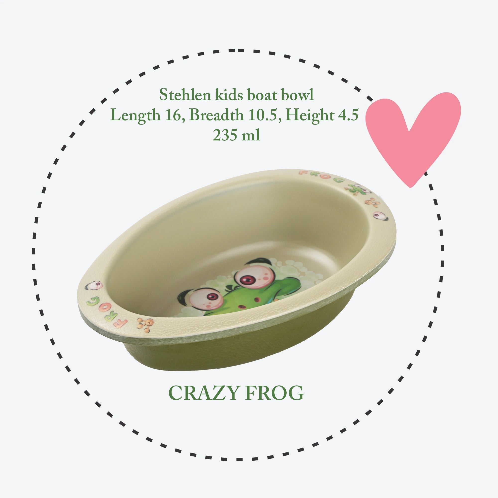 Stehlen kids boat bowl, Pure melamine, CRAZY FROG