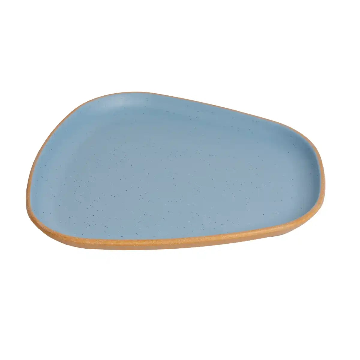 Dual Aqua Melamine Trinity Platter | 10.5