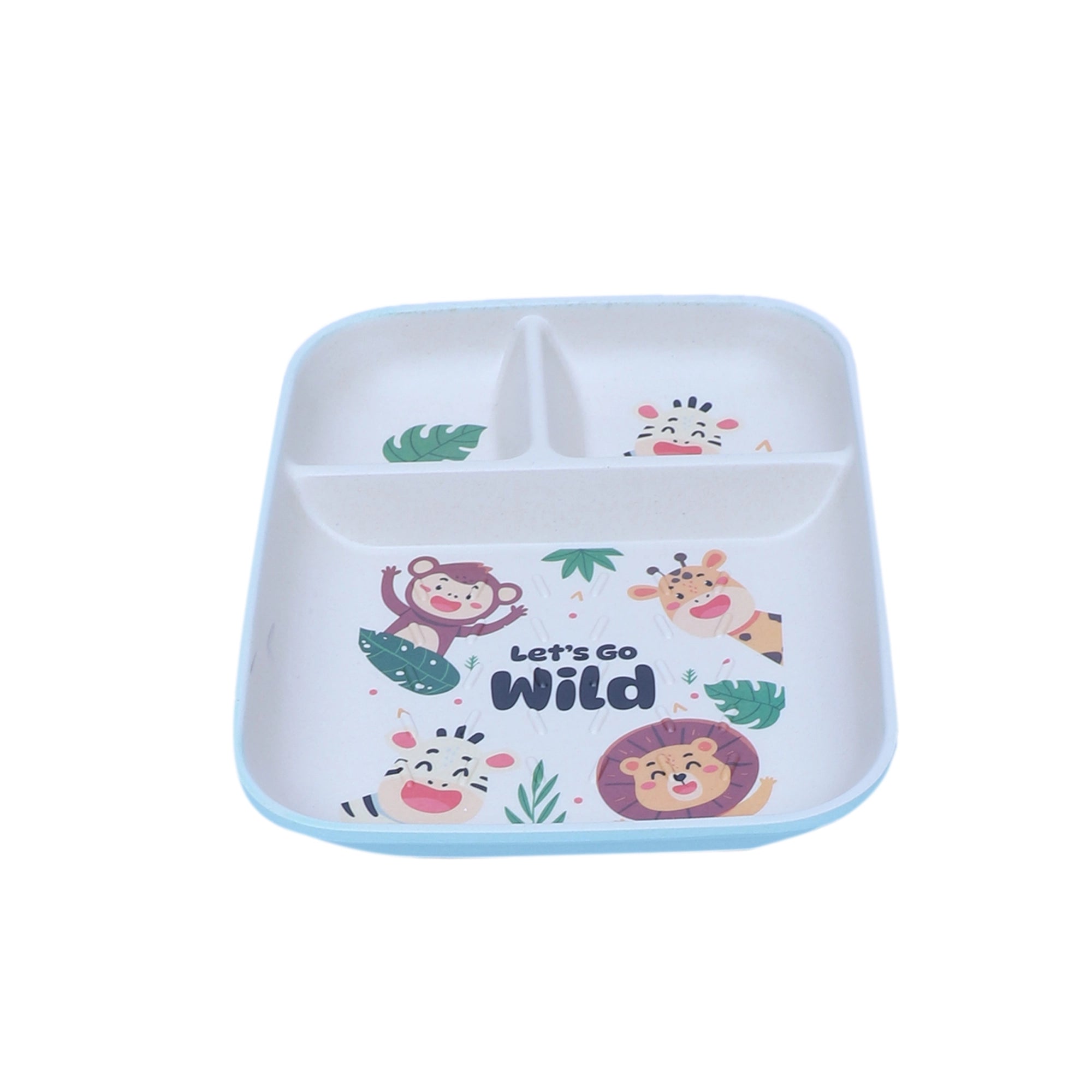 Stehlen kids toast plate, Pure melamine, WILD JUNGLE