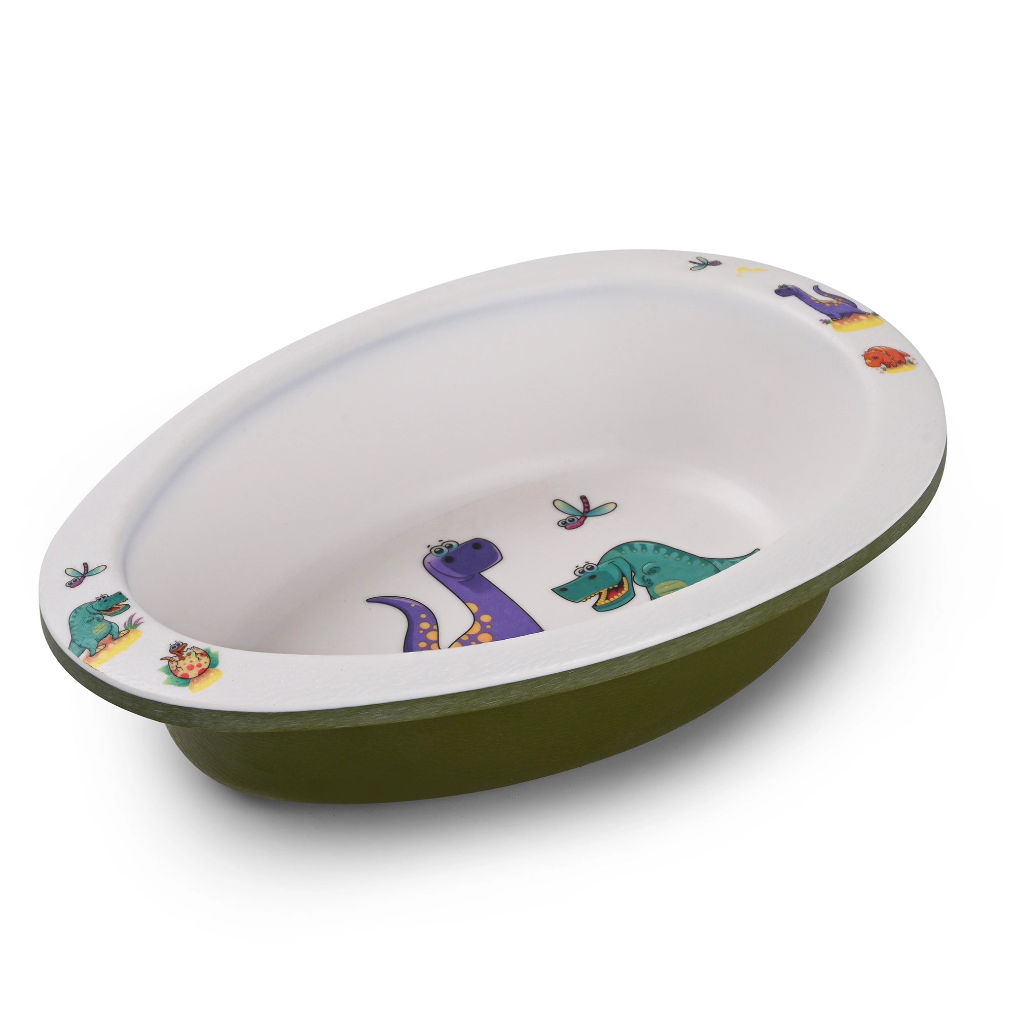Stehlen kids boat bowl, Pure melamine, HAPPY DINO
