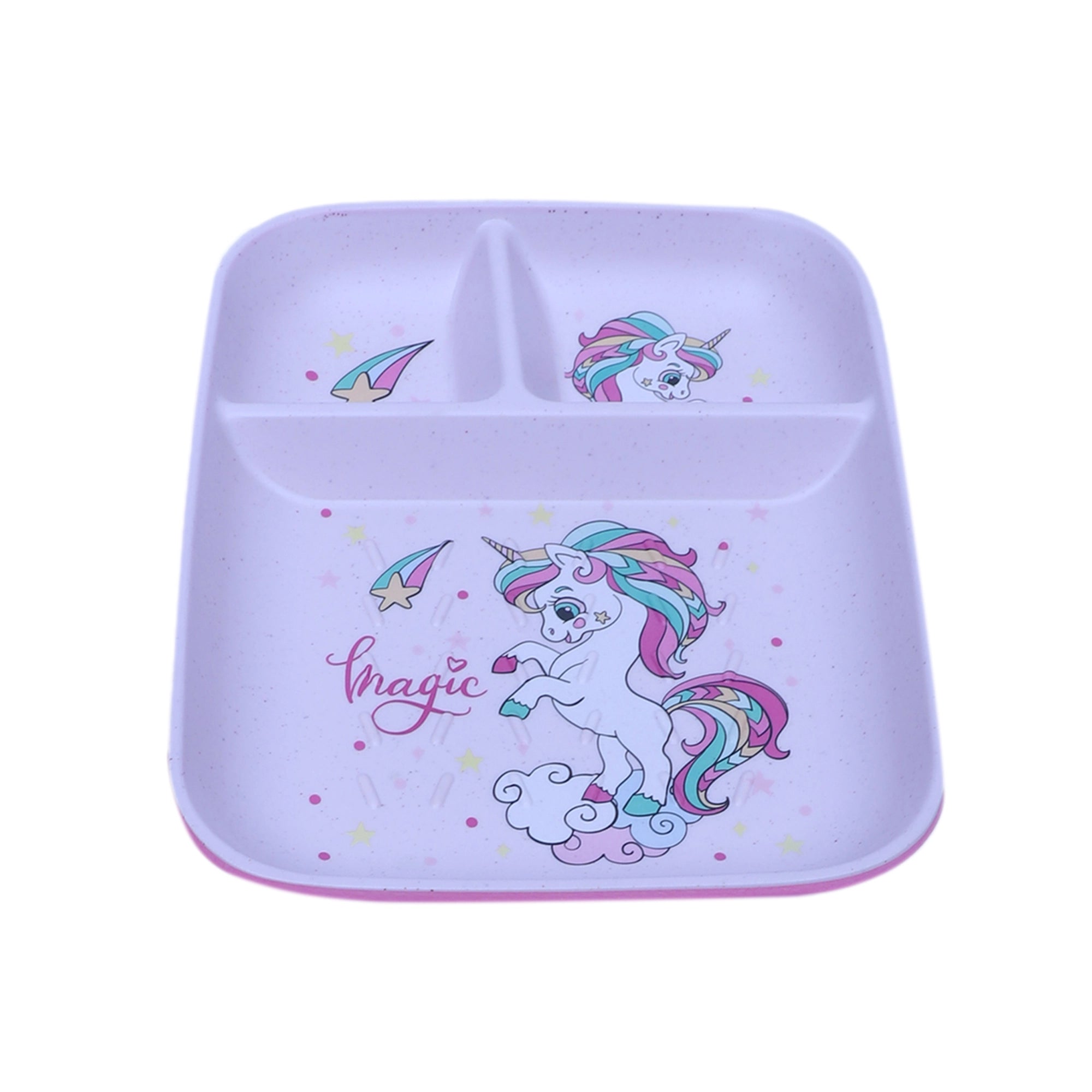 Stehlen kids toast plate, Pure melamine, DANCING SEA HORSE