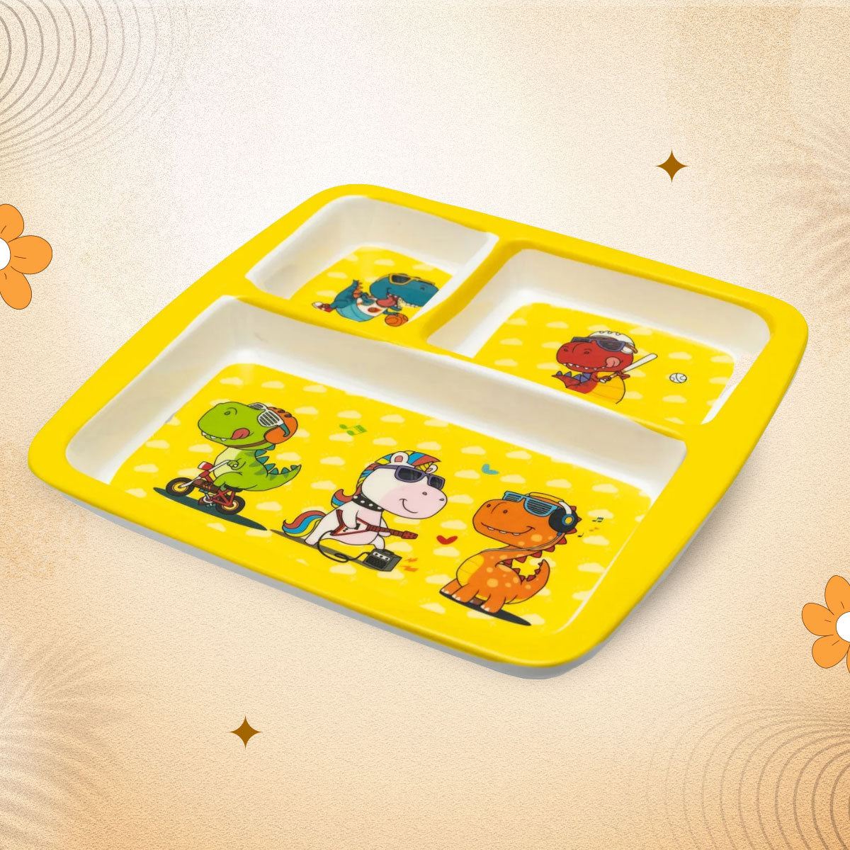 Stehlen Dinnerware, Dinner Plates, 3 Partition Plates - Maria Mermaid