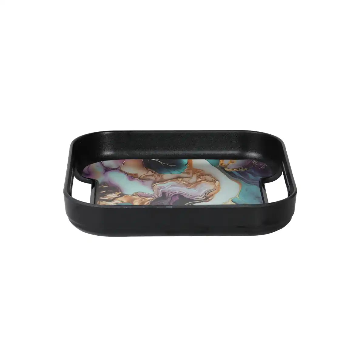 Aurora Drift Melamine Oracle Tray Set | 3-Piece Serving Collection