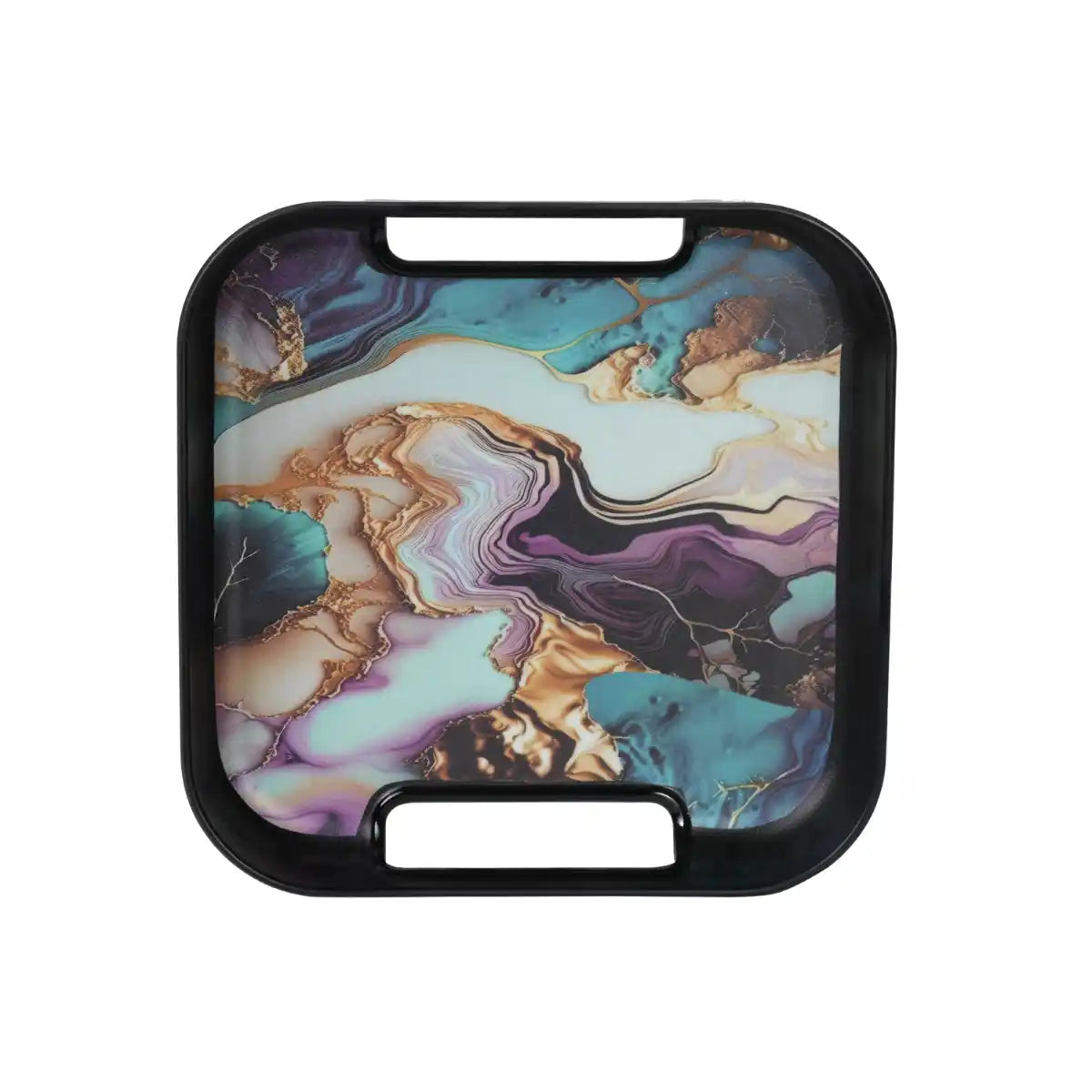 Aurora Drift Melamine Oracle Tray Set | 3-Piece Serving Collection