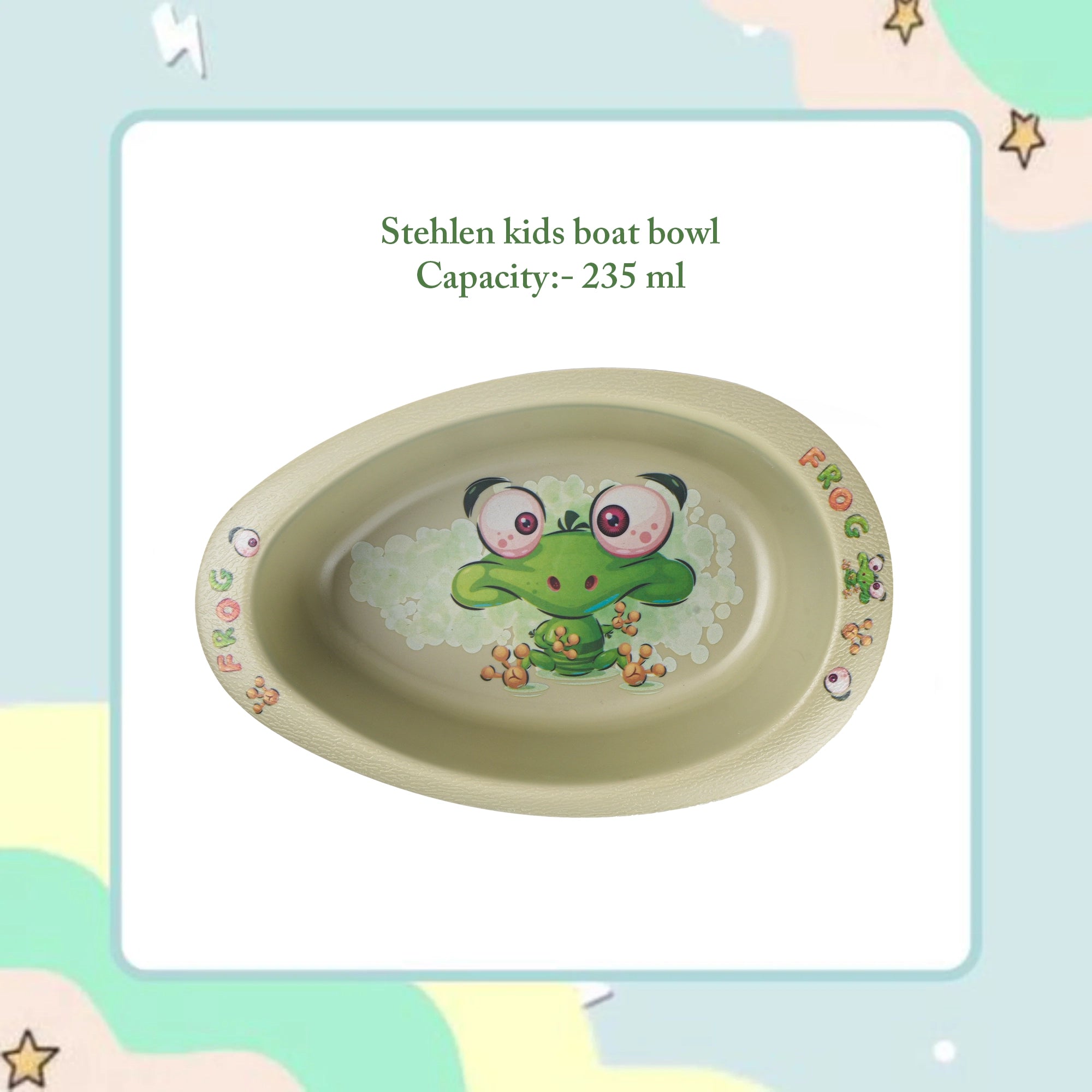 Stehlen kids boat bowl, Pure melamine, CRAZY FROG