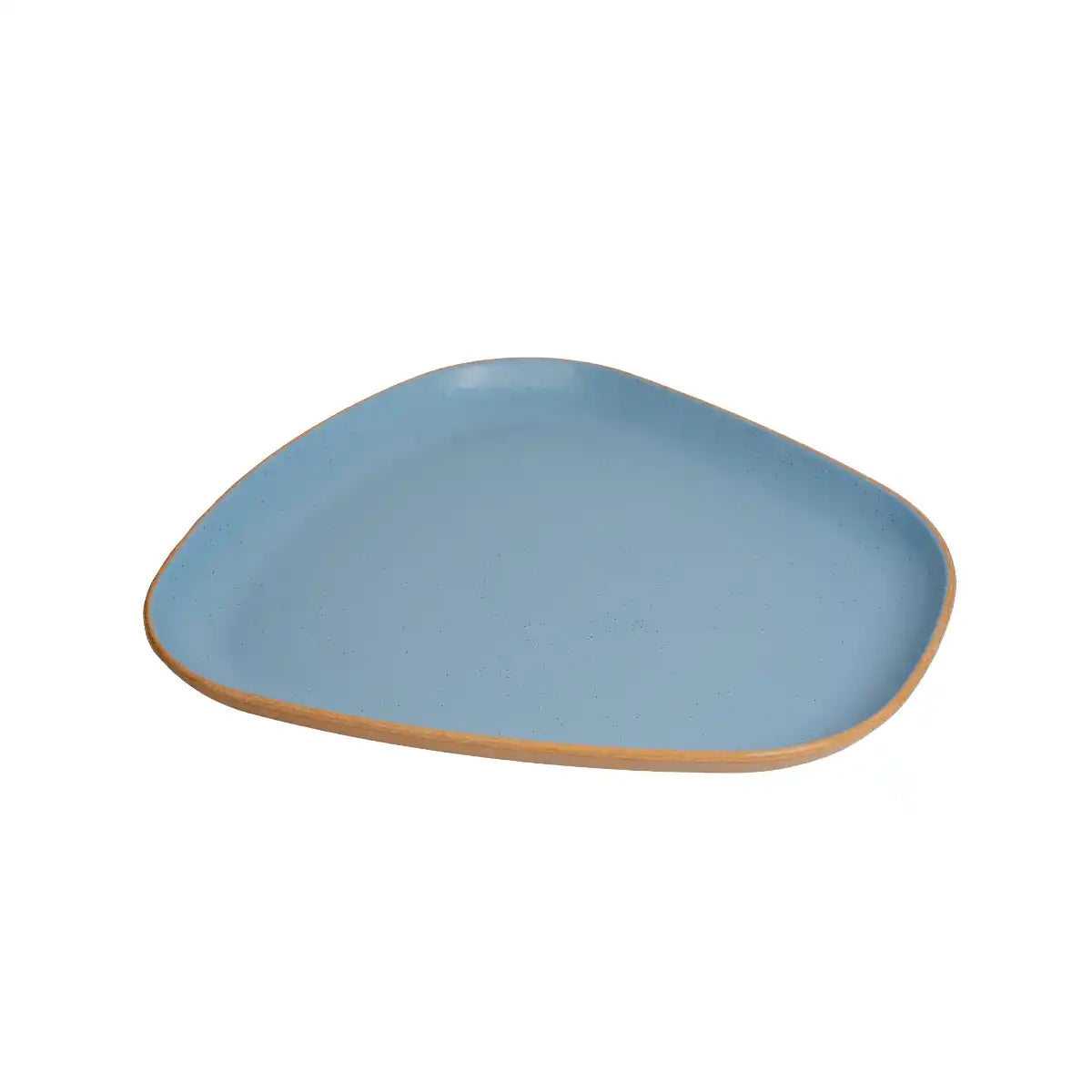 Dual Aqua Melamine Trinity Platter | 8.5