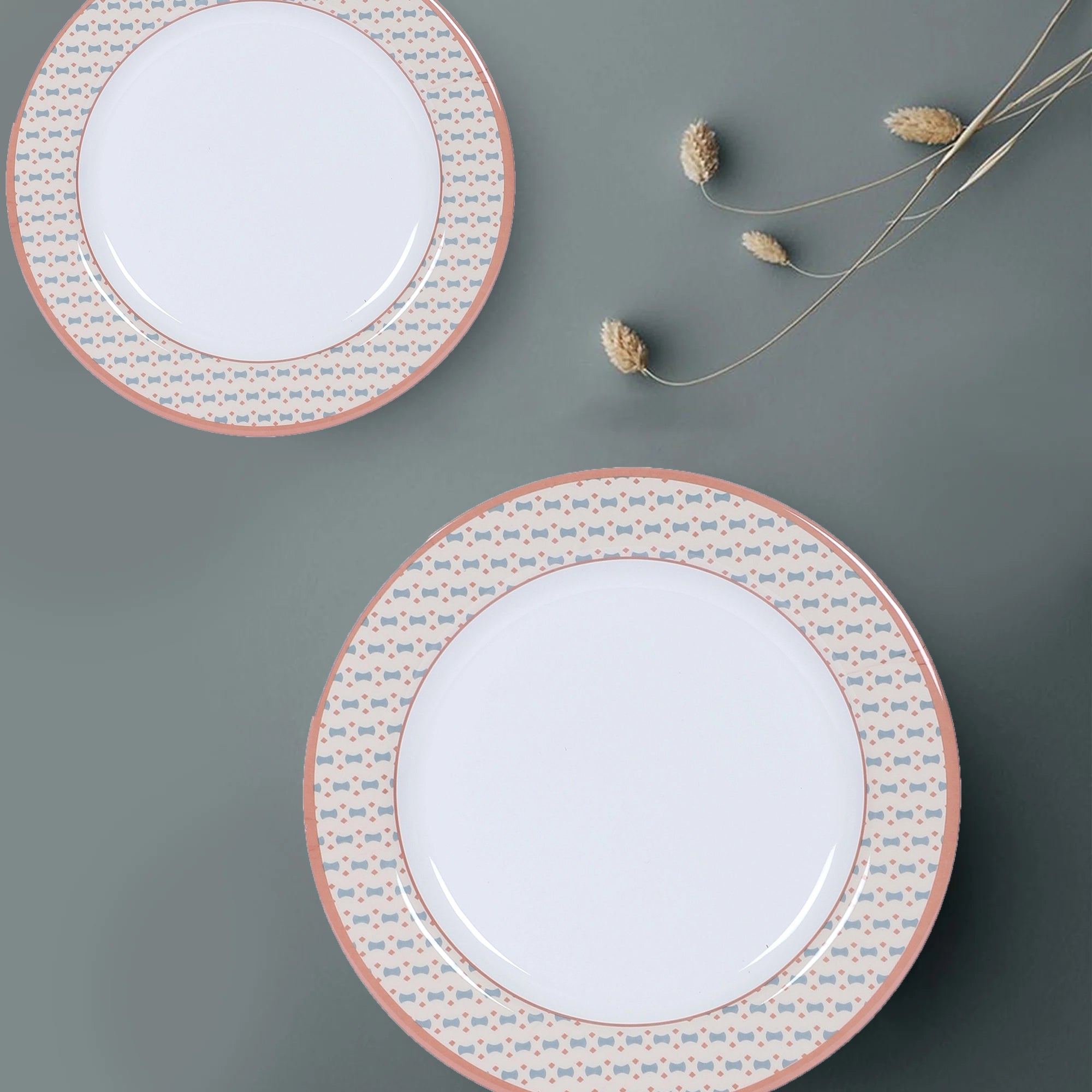 Stehlen Dinnerware, Pure melamine, Vintage, 24 Piece Kitchen Set for home- MERDIAN BROWN