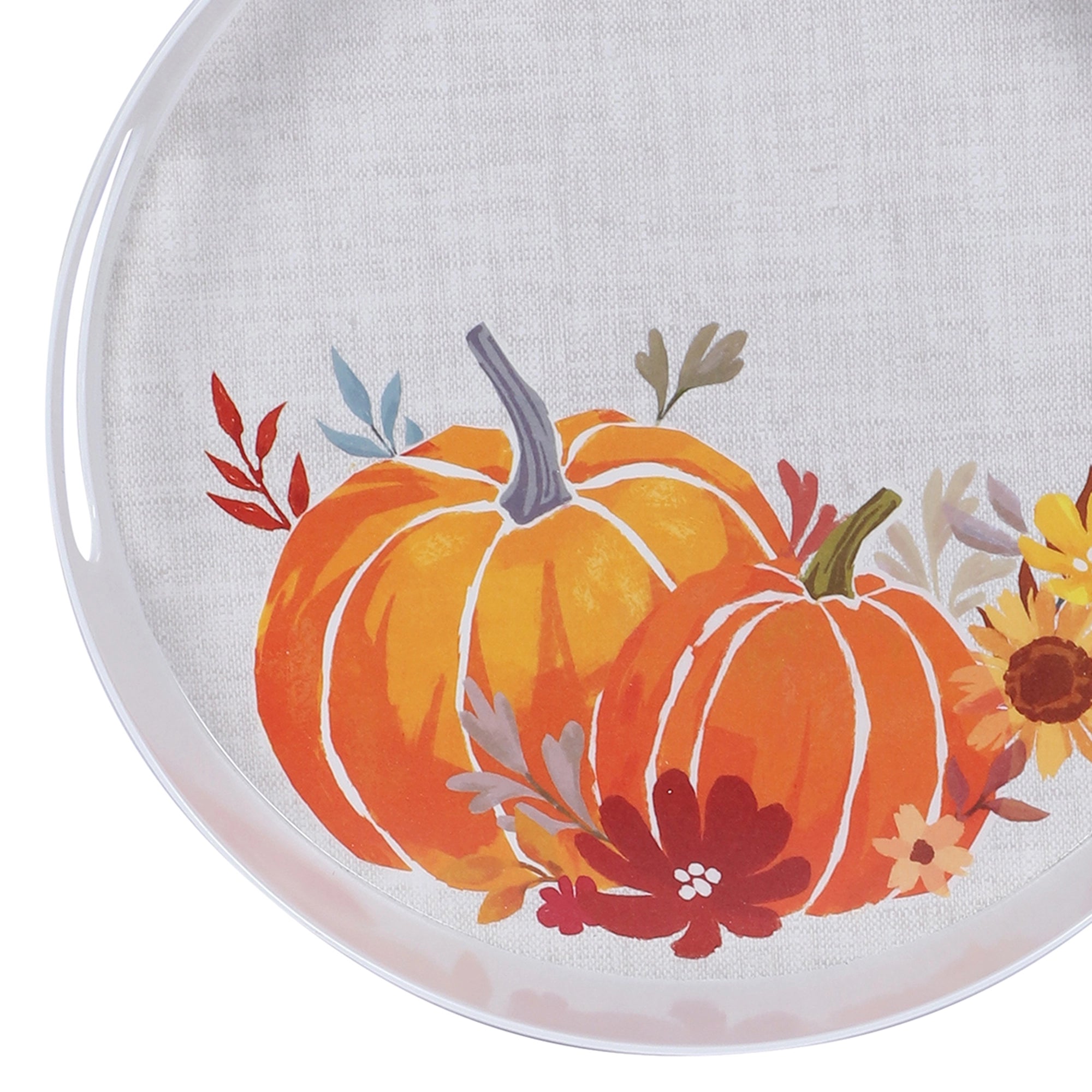 Stehlen 100% Pure melamine Oriental Tray- PUMPKIN