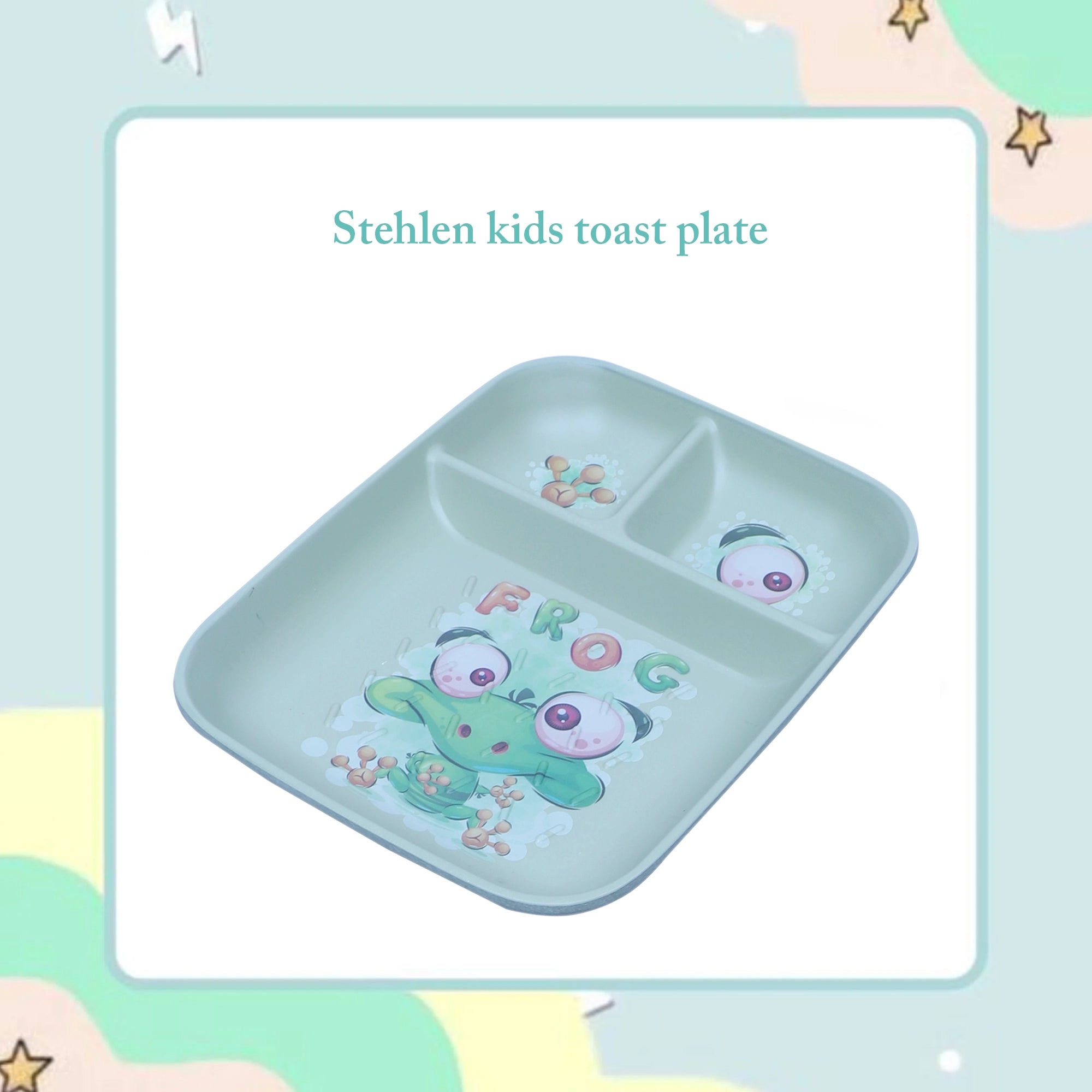 Stehlen kids toast plate, Pure melamine, CRAZY FROG