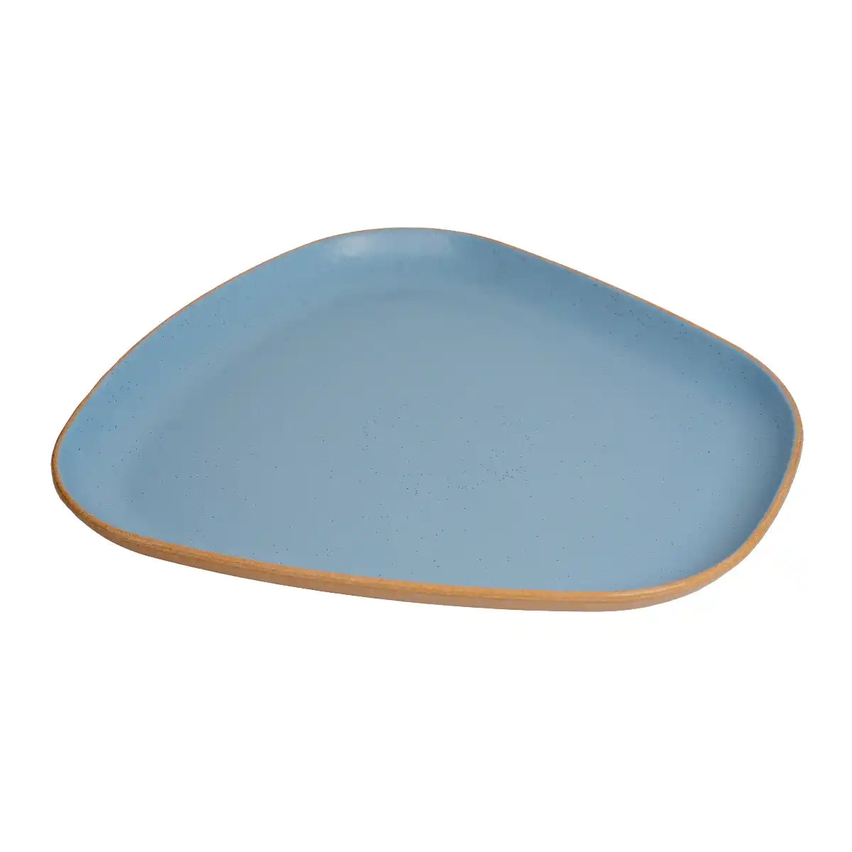 Dual Aqua Melamine Trinity Platter | 11.5