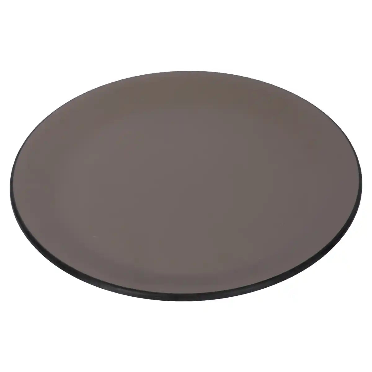 Dual Brown Melamine Dinner Plate Set of 6 | 7.5