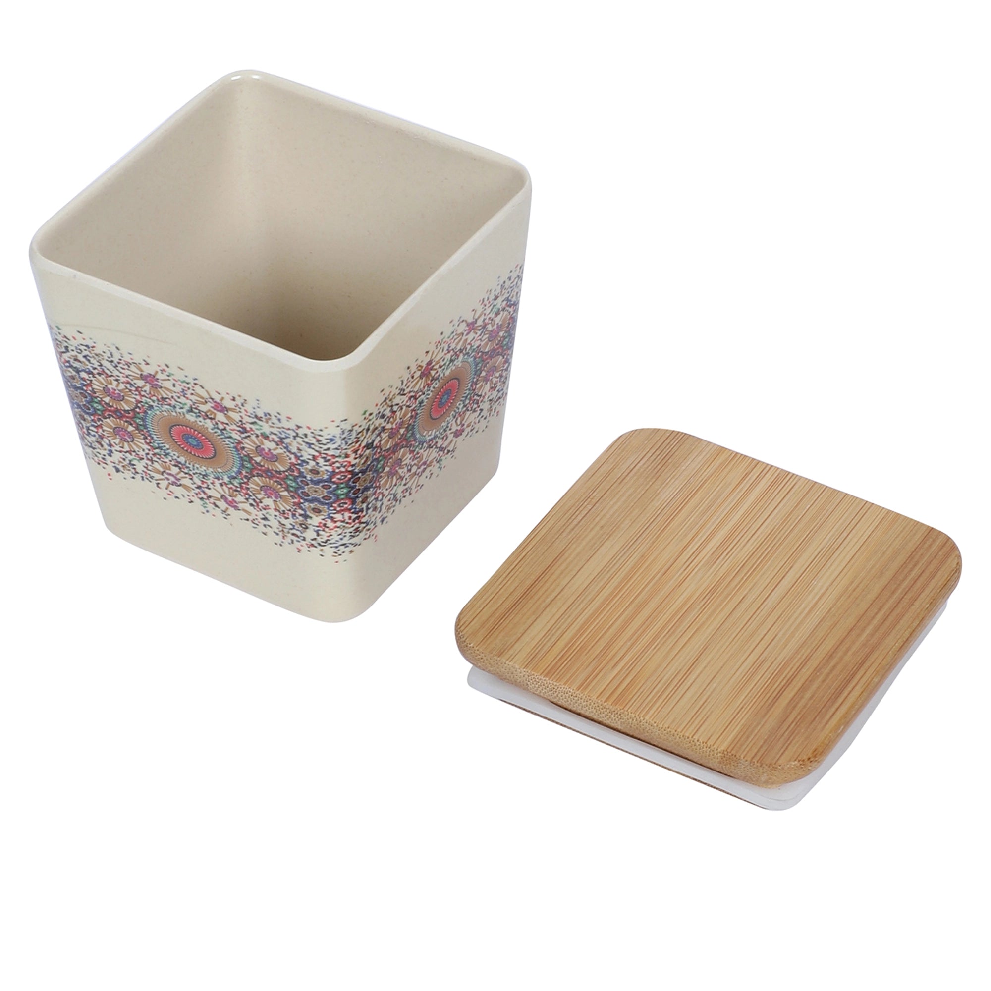 Stehlen 100% Pure melamine Set Of 3 Wooden Jars- HEAVEN