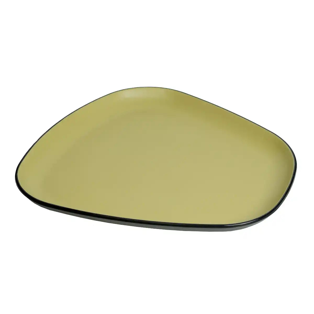 Dual Olive Melamine Trinity Platter | 11.5